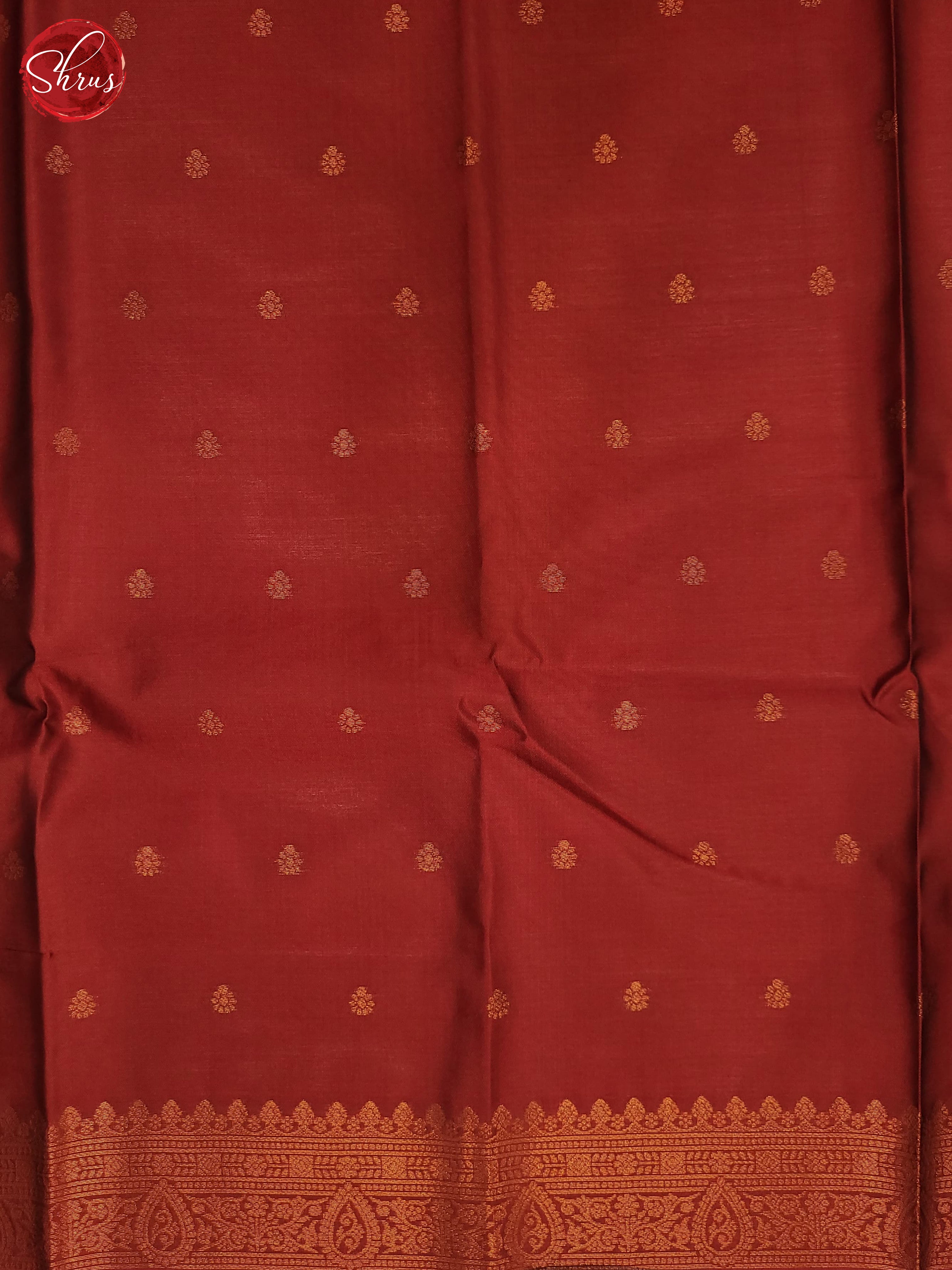 Navy Blue & Maroon - semi Soft Silk Saree - Shop on ShrusEternity.com