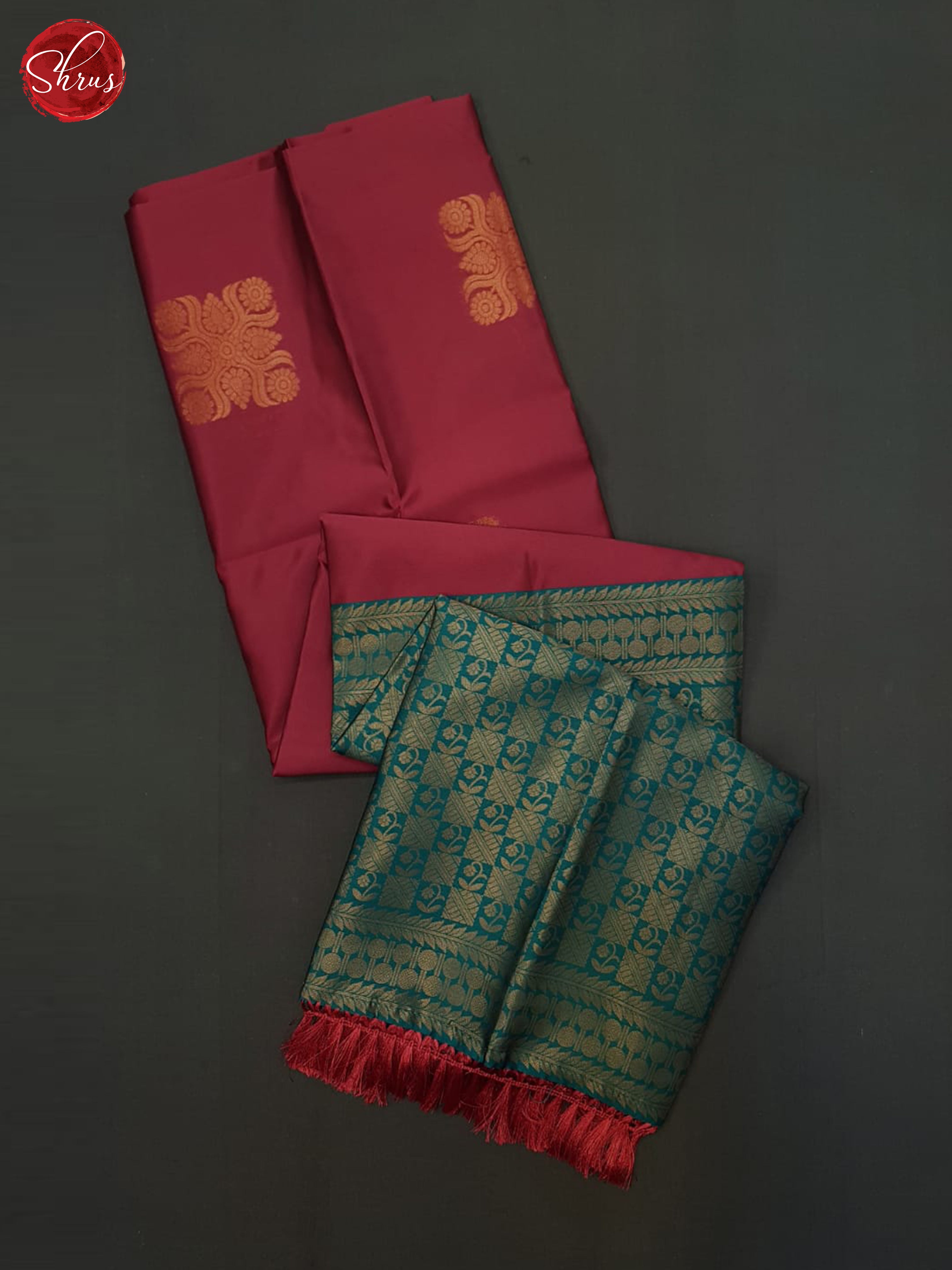 Pink & Green - Semi Softsilk Saree - Shop on ShrusEternity.com