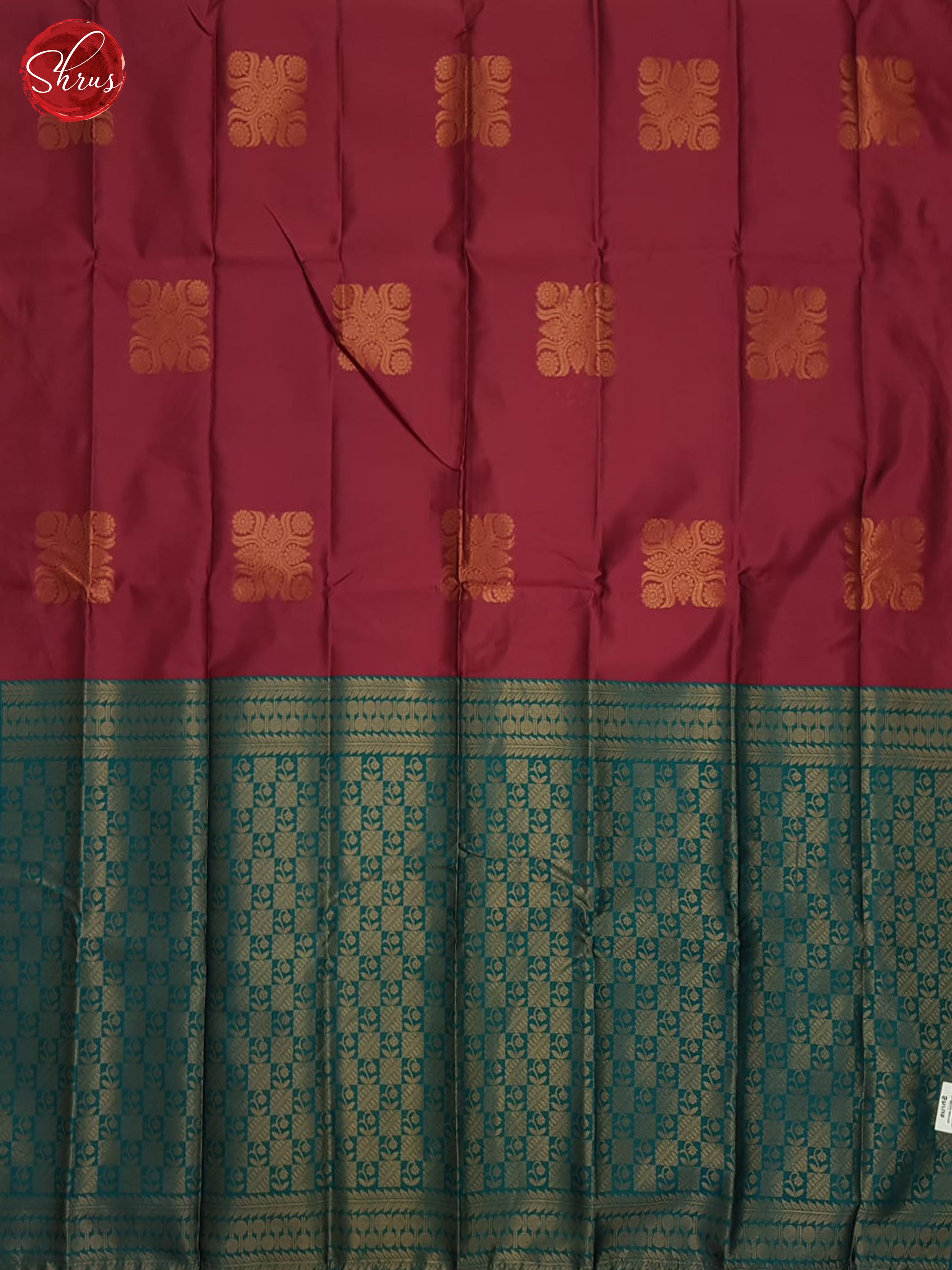 Pink & Green - Semi Softsilk Saree - Shop on ShrusEternity.com