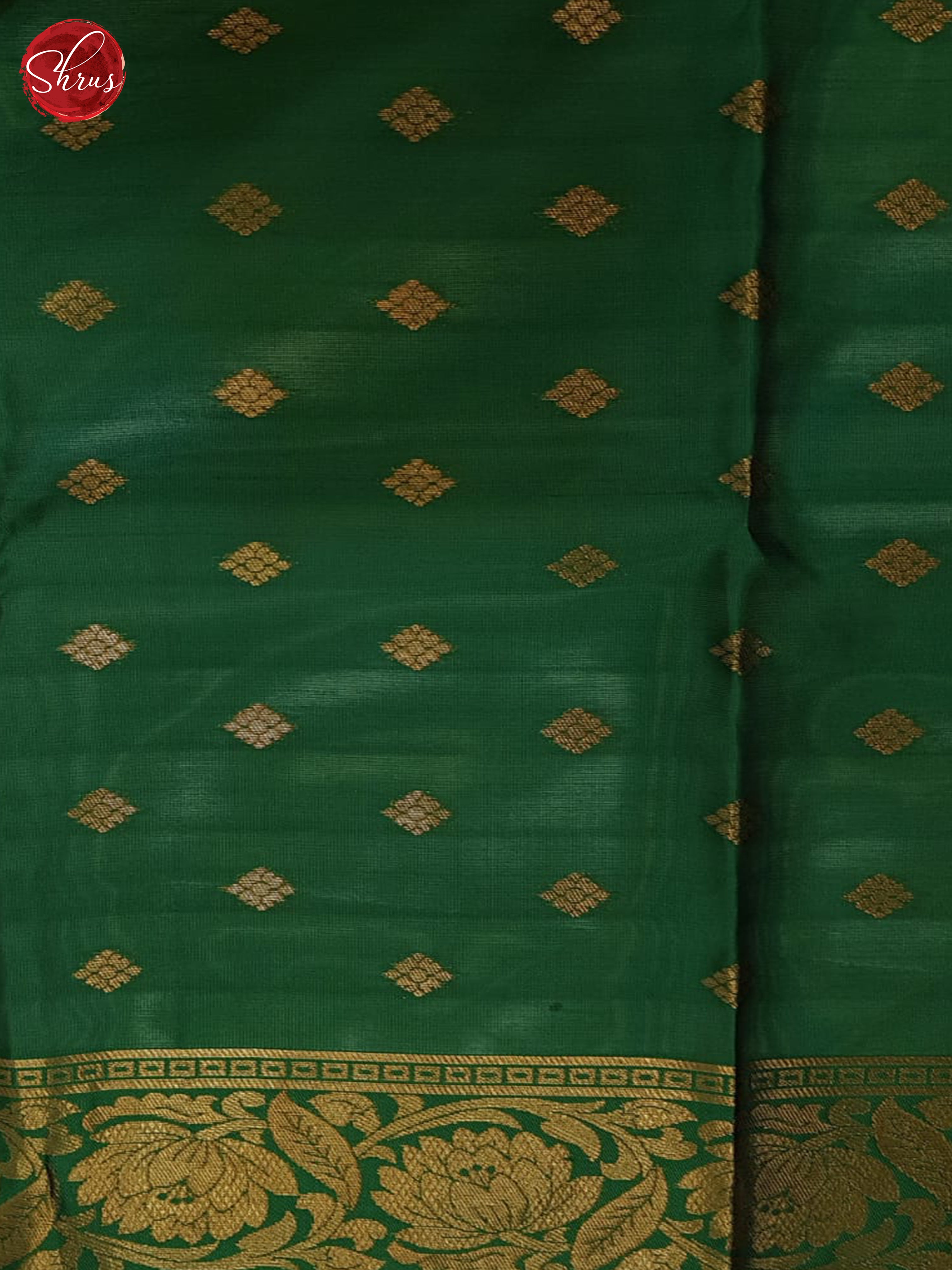 Mathulir Green & green- Semi Soft Silk Saree - Shop on ShrusEternity.com