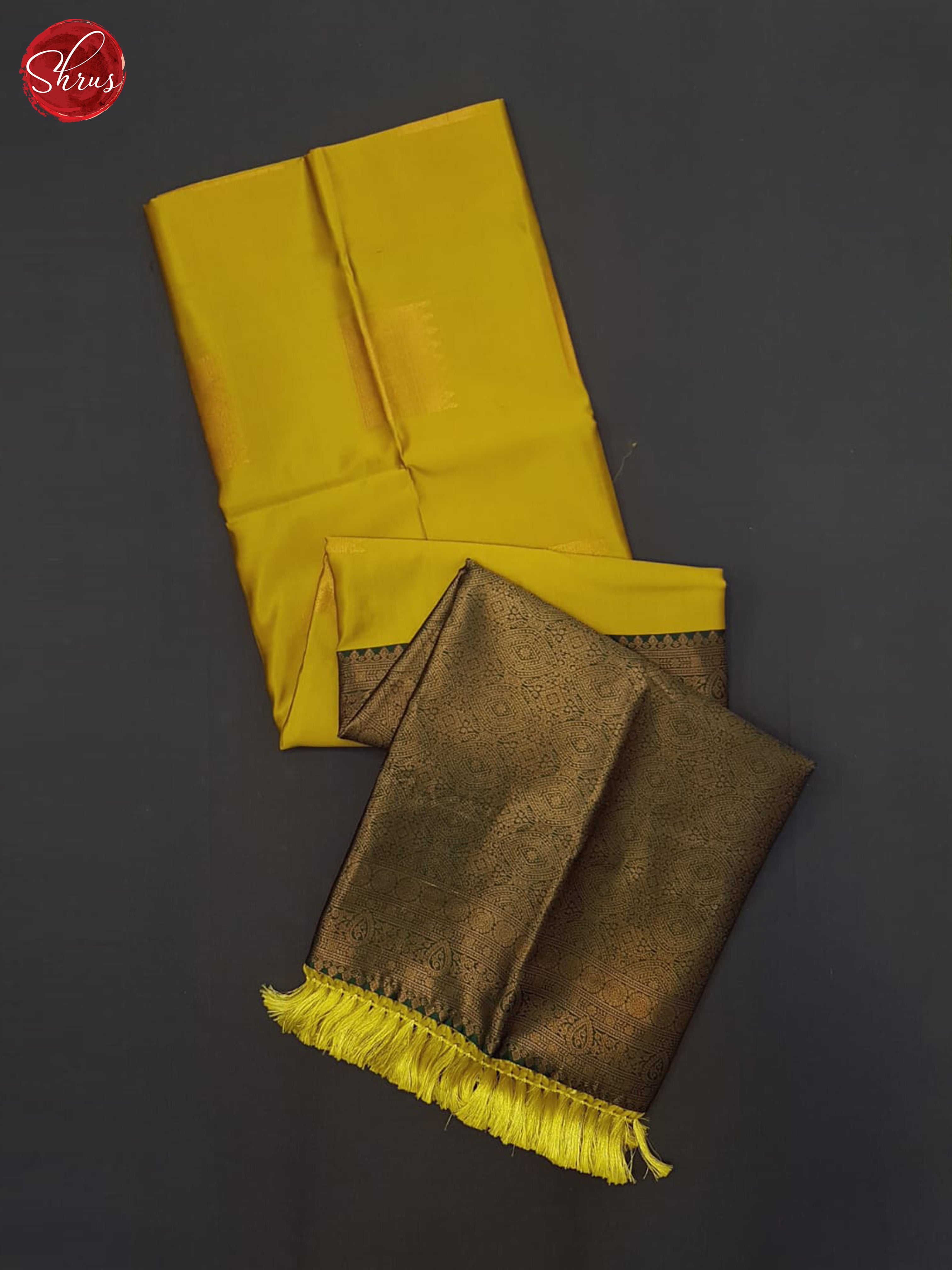 mustard and green - Semi Soft Silk Saree - Shop on ShrusEternity.com