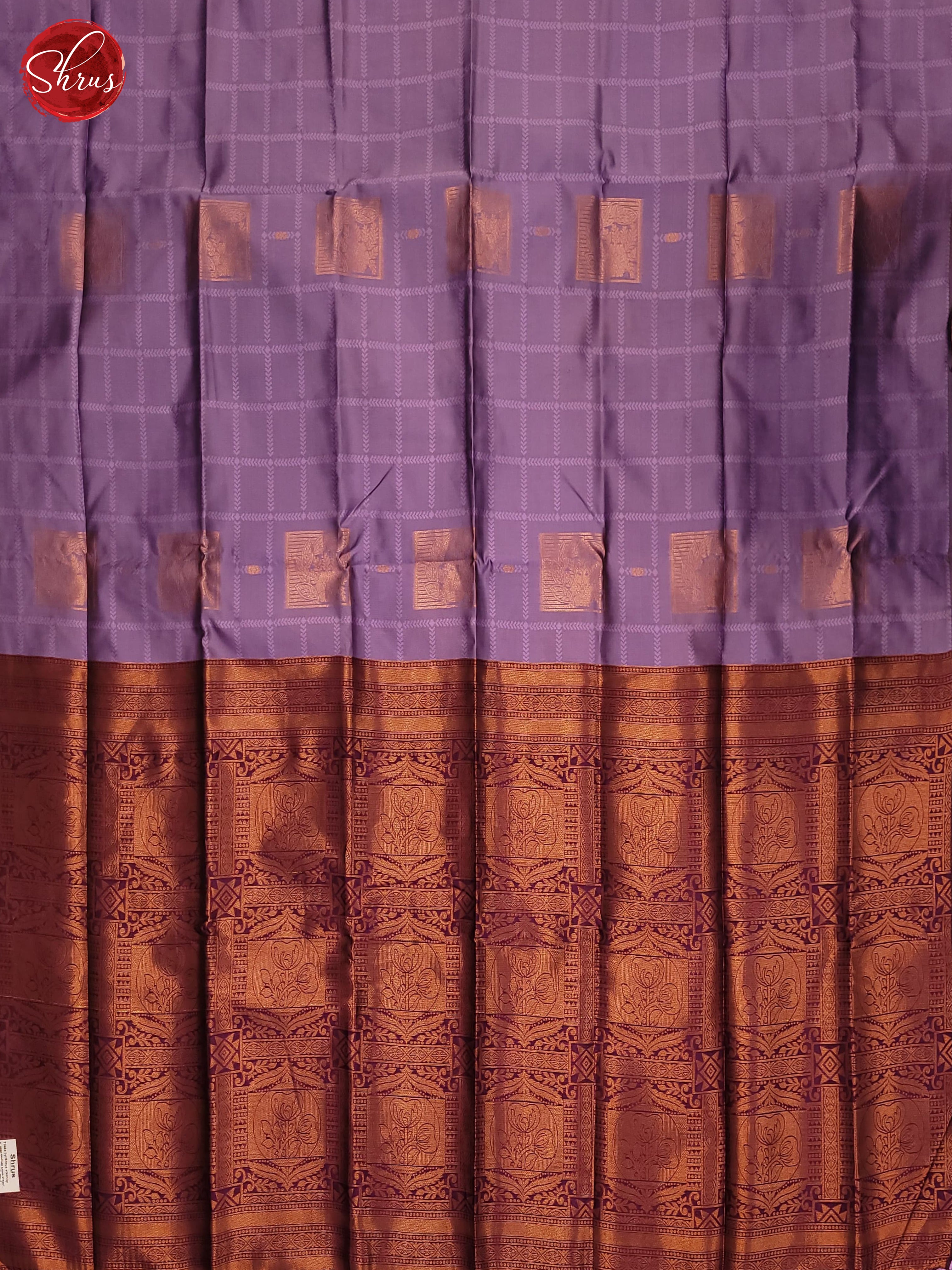 Lavander & Wine- Semi Soft Silk Saree - Shop on ShrusEternity.com