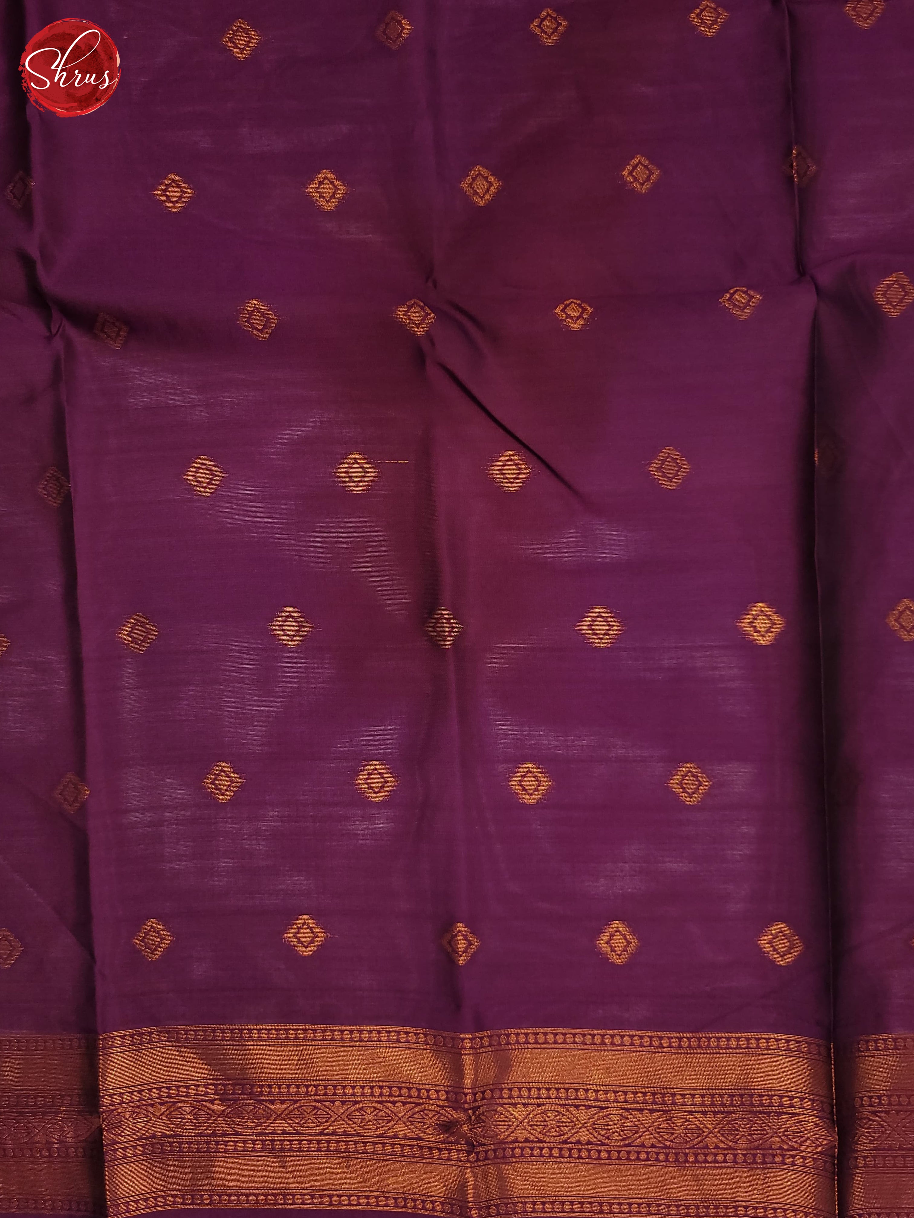 Lavander & Wine- Semi Soft Silk Saree - Shop on ShrusEternity.com