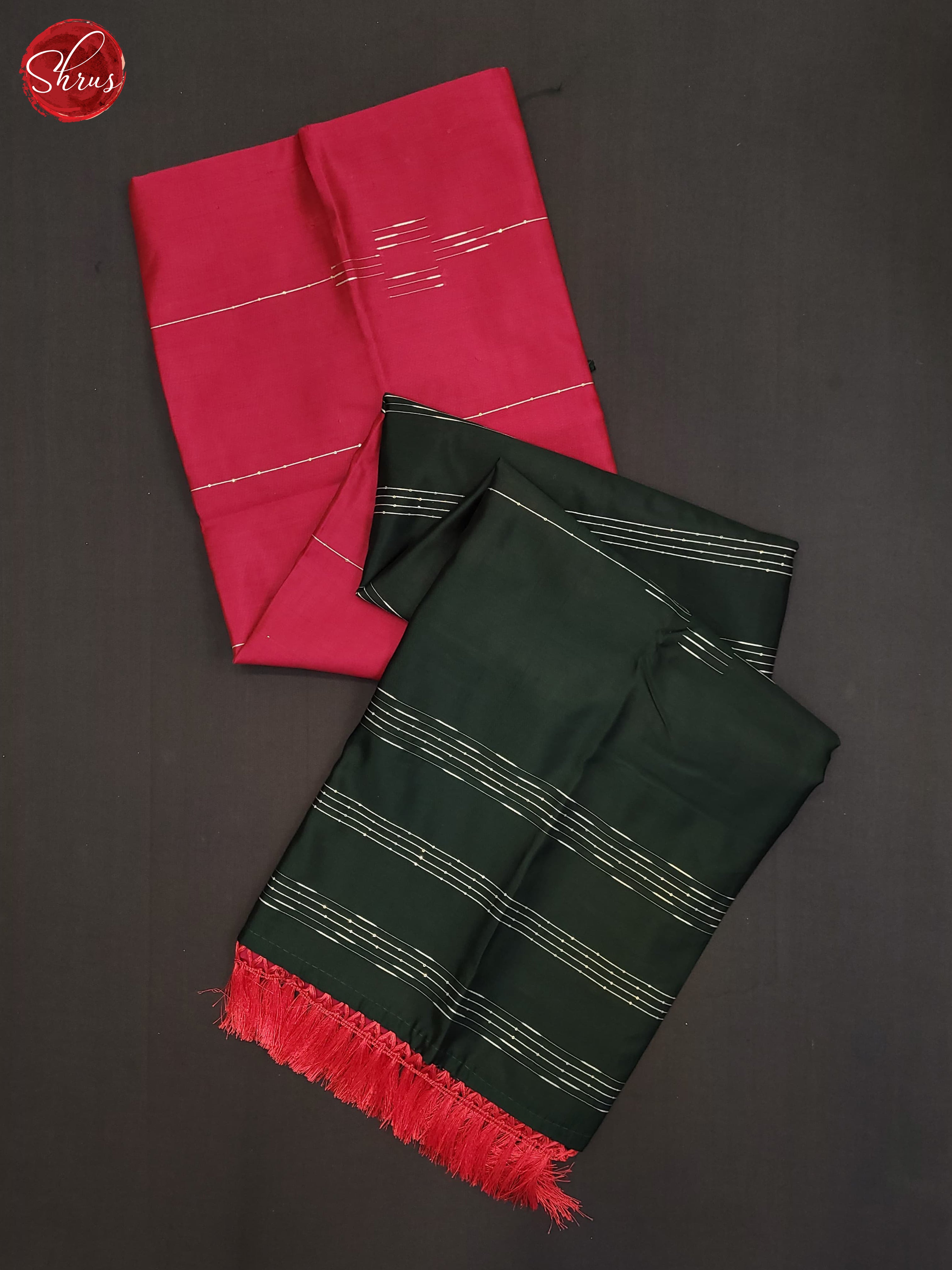 Pink and Green - Semi Soft Silk Saree - Shop on ShrusEternity.com