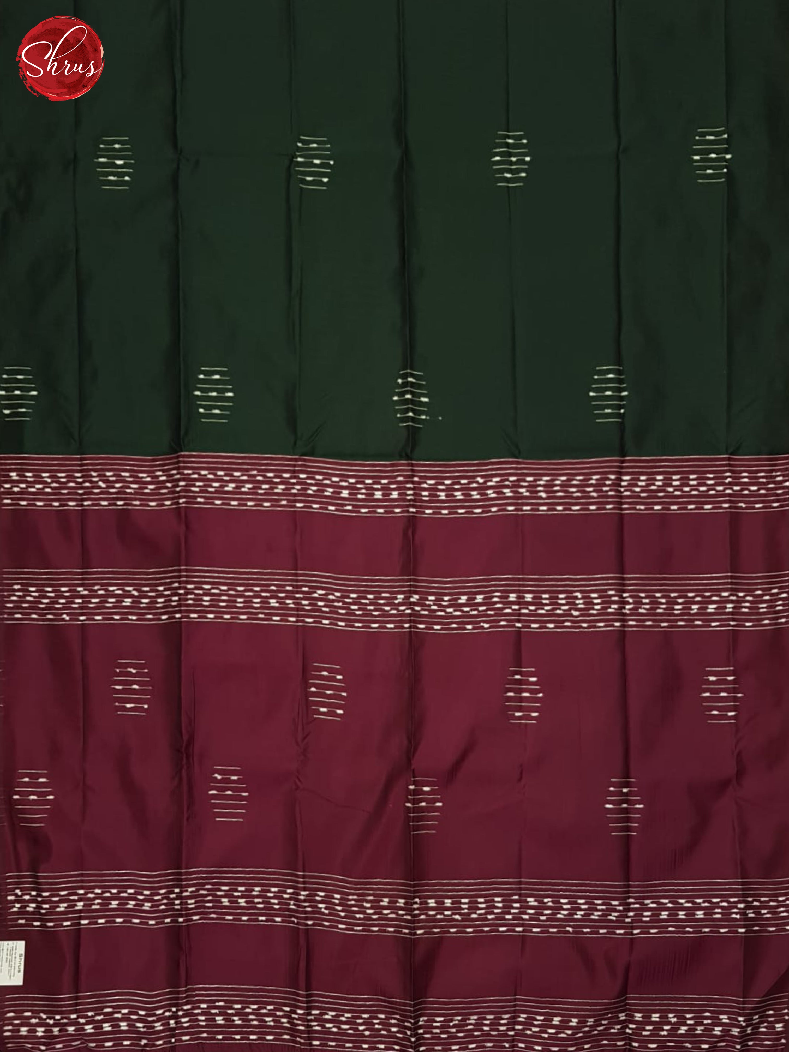 Green & Majneta Pink- Semi Softsilk Saree - Shop on ShrusEternity.com