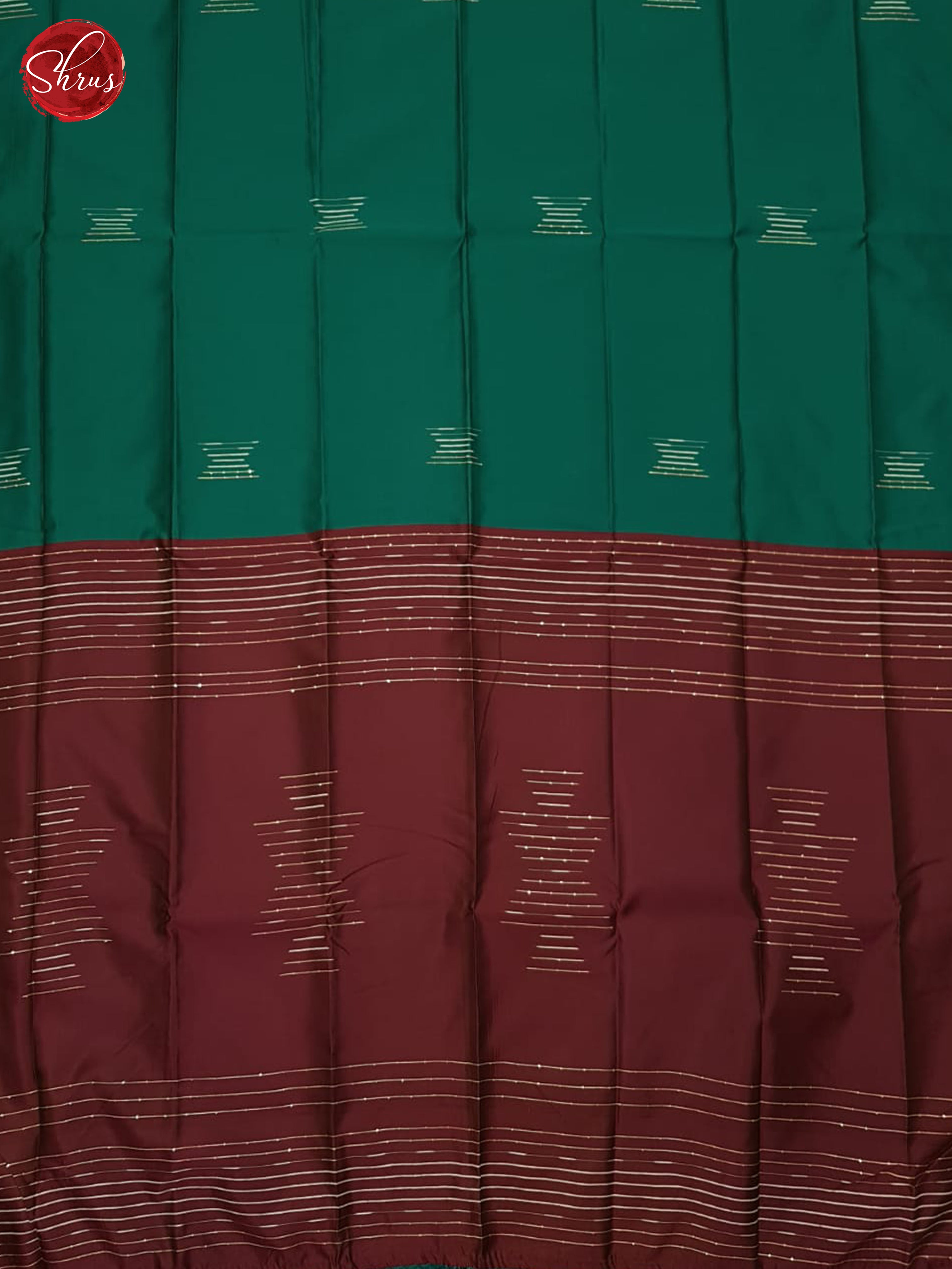 Green & WIne - Semi Soft silk Saree - Shop on ShrusEternity.com