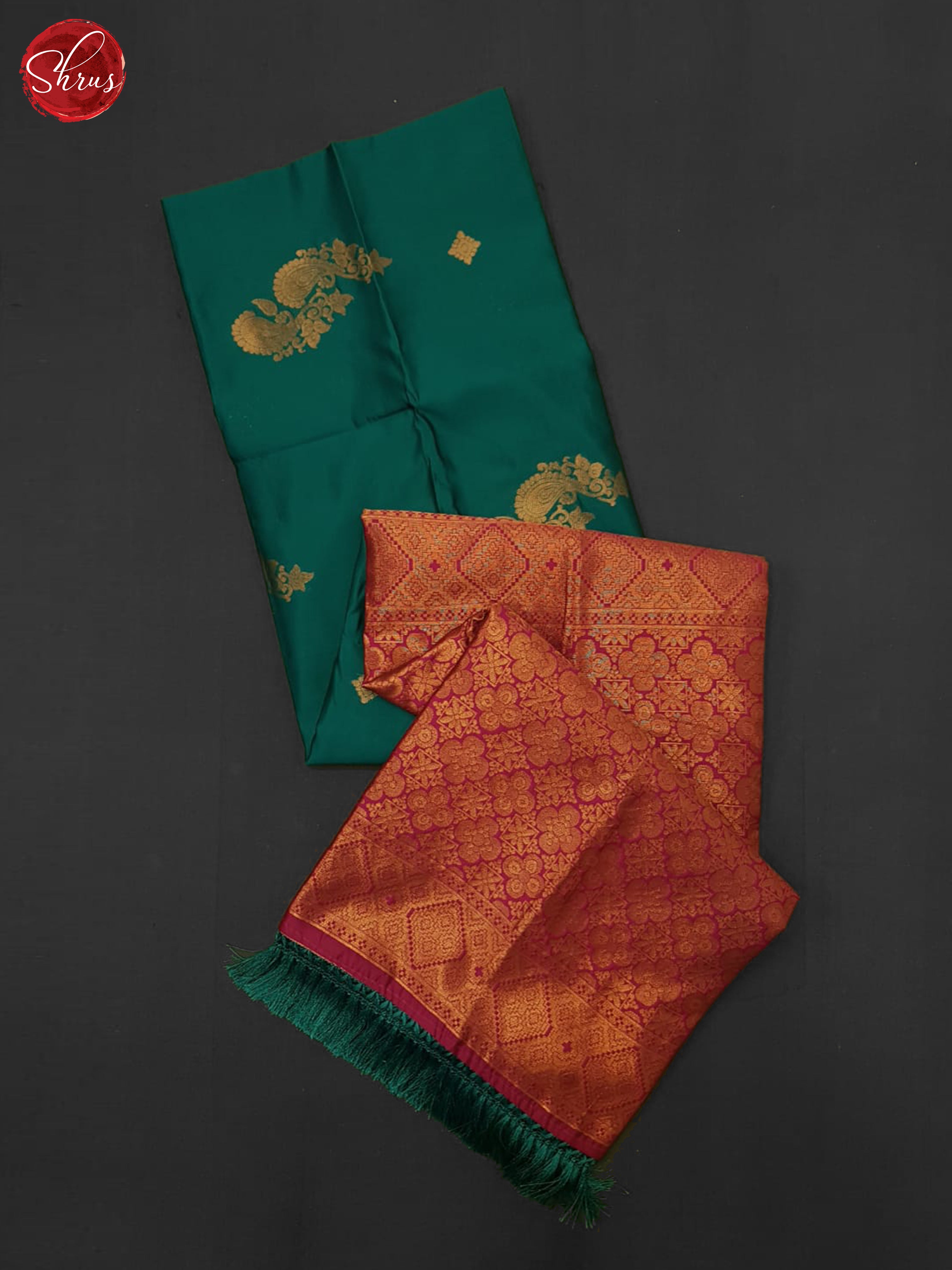 green and pink - Semi Soft Silk Saree - Shop on ShrusEternity.com