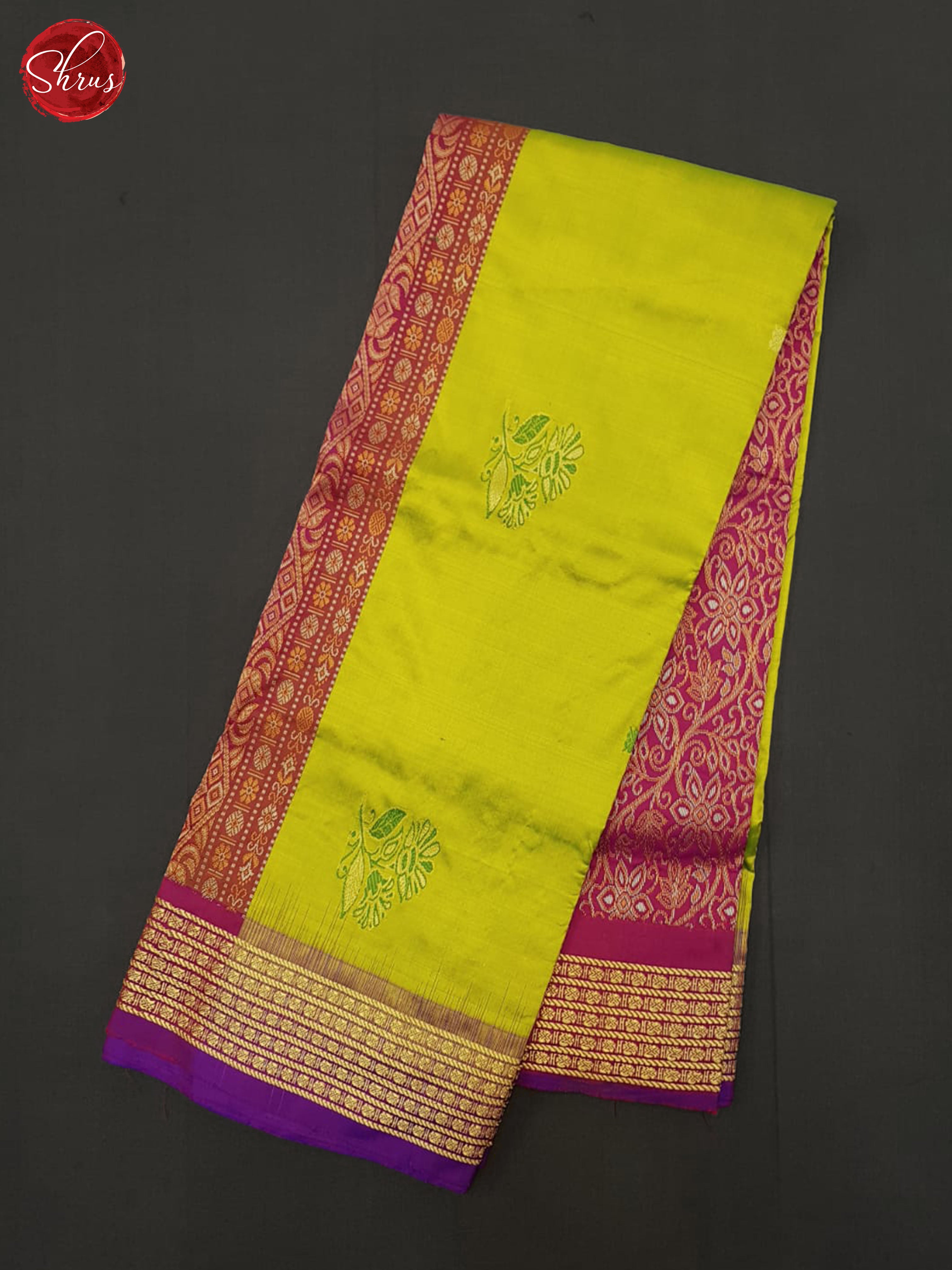 Parrot Green & Pink - Odisha Sambalpuri silk Saree - Shop on ShrusEternity.com