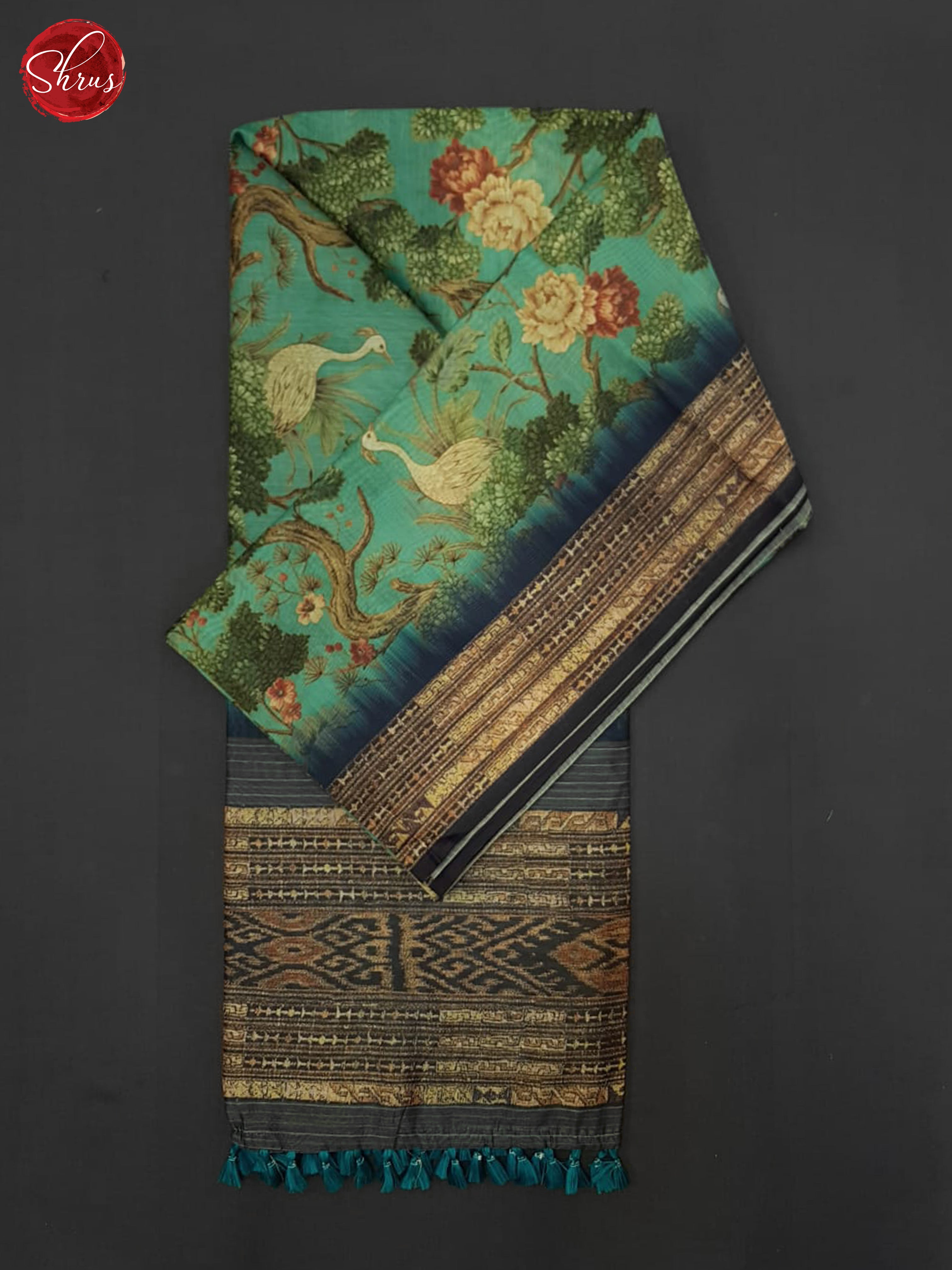 BJS18554 - Semi Chanderi Saree - Shop on ShrusEternity.com