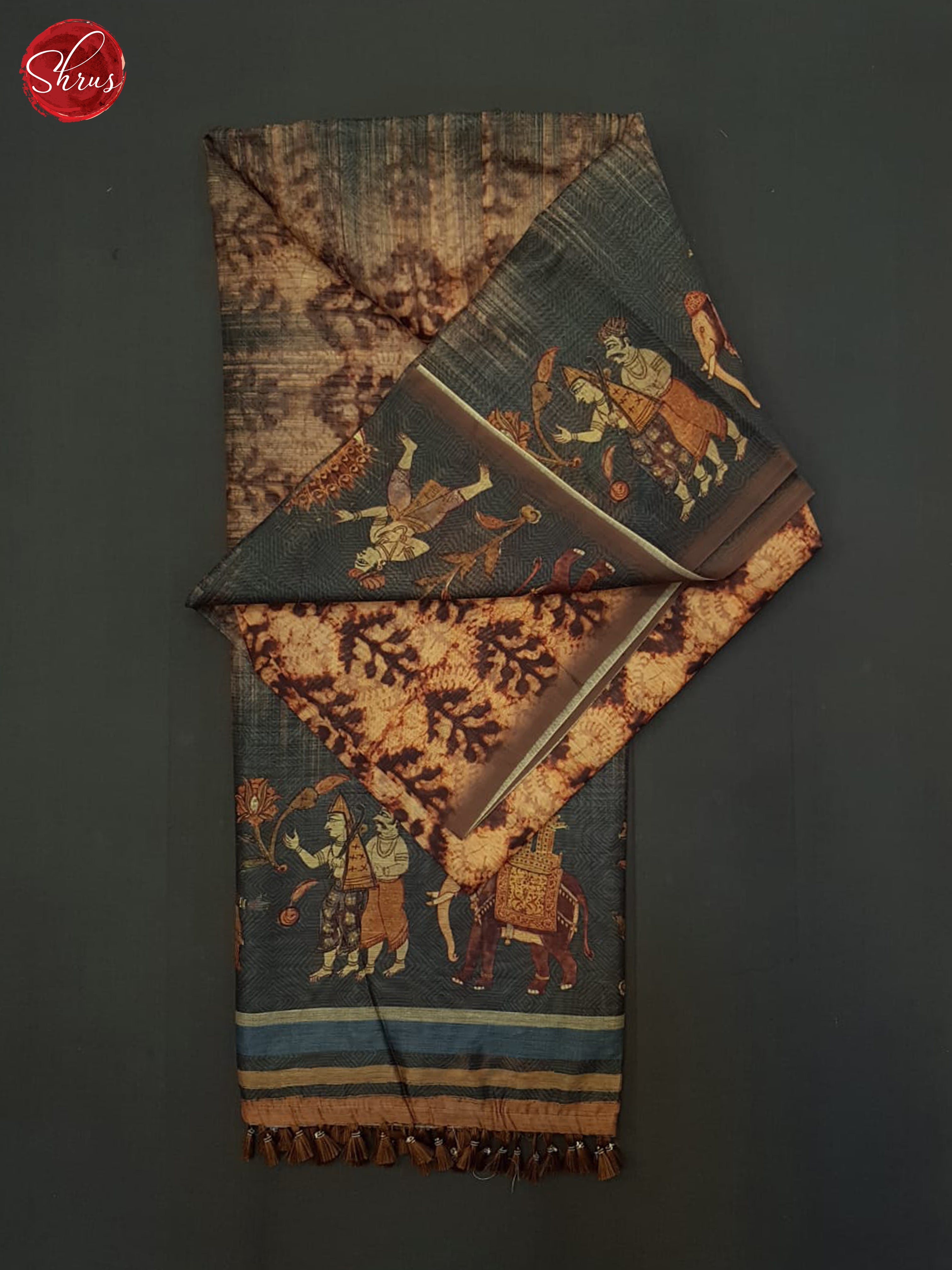 BJS18574 - Semi Chanderi Saree - Shop on ShrusEternity.com