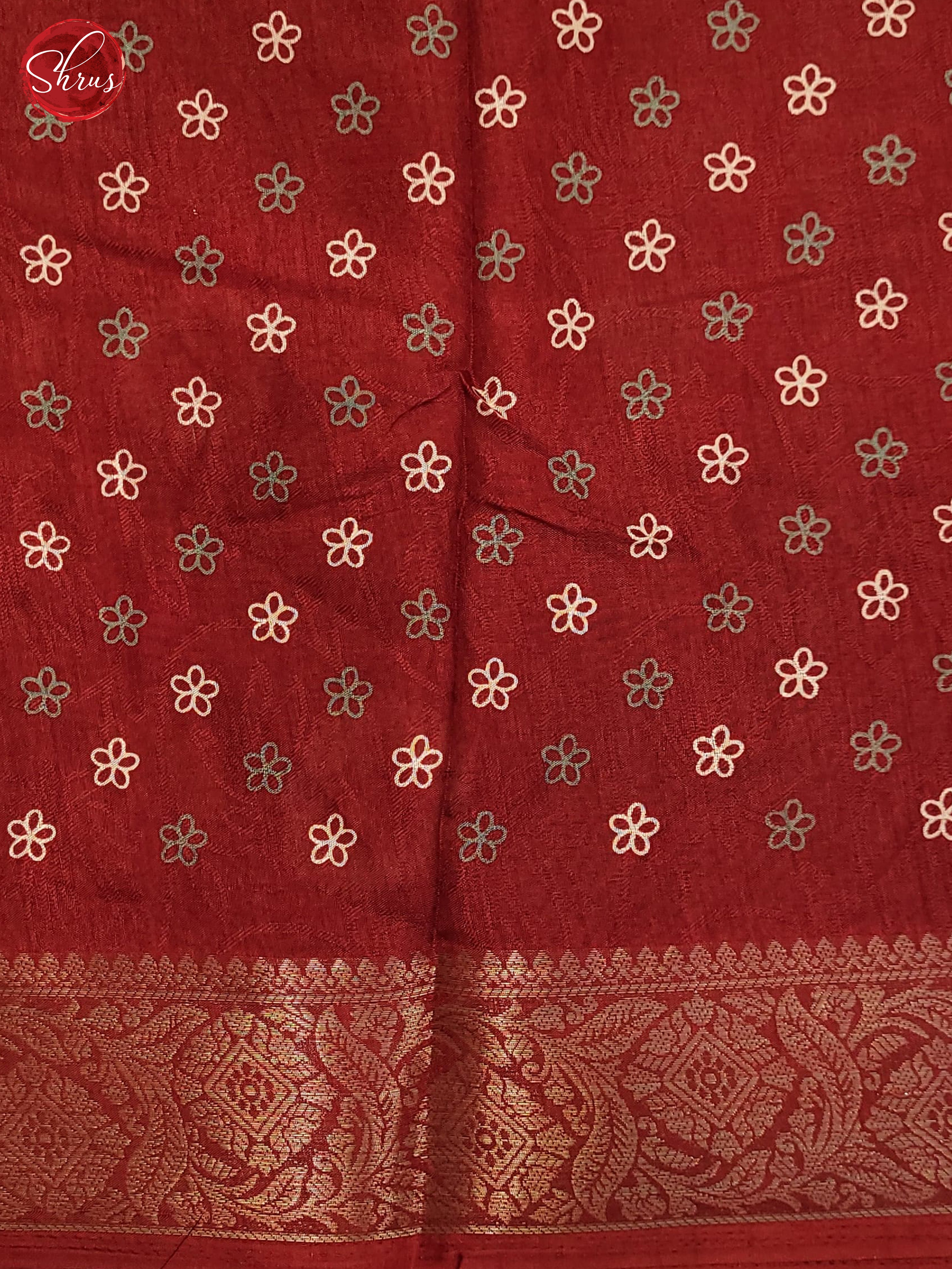 Red(Single Tone)- Semi Crepe Saree - Shop on ShrusEternity.com