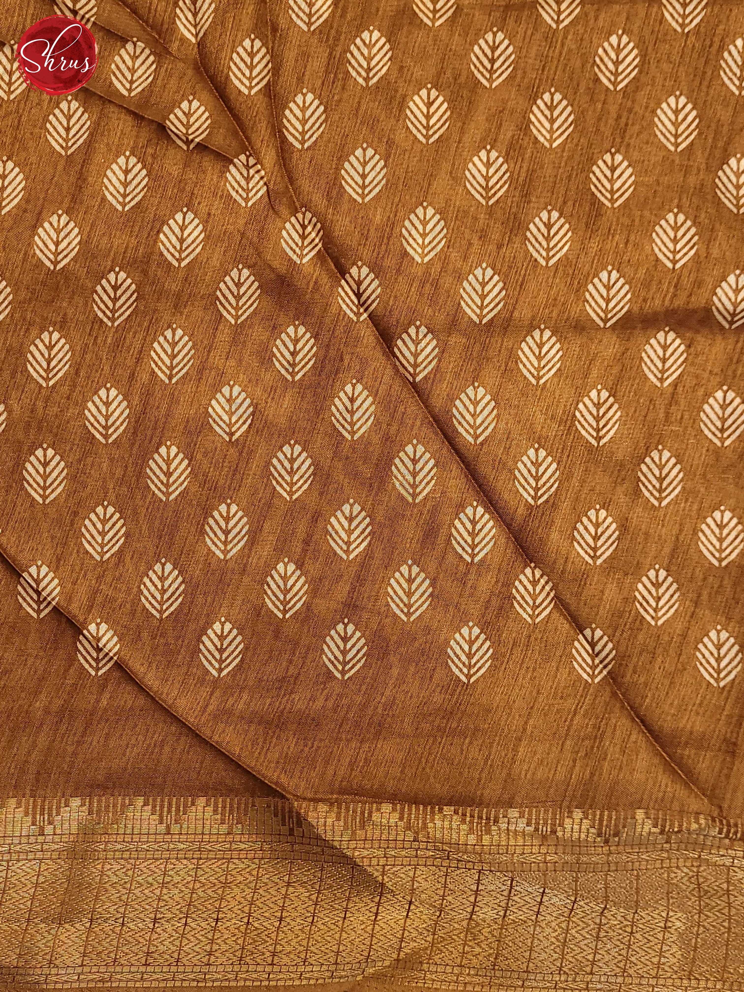 Brown(Single Tone)- Semi Crepe Saree - Shop on ShrusEternity.com