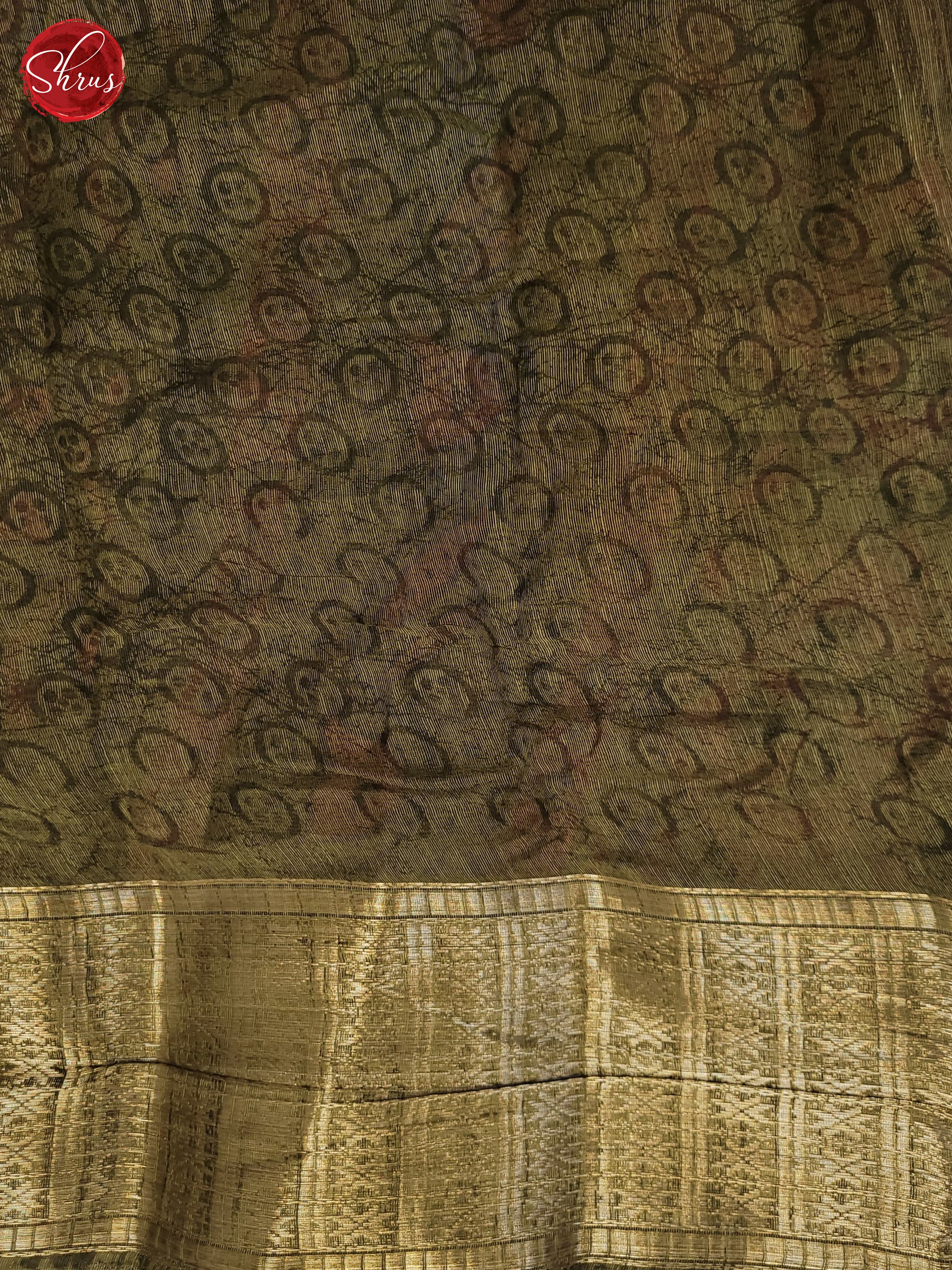 Green(Single Tone) - Semi Gicha Saree - Shop on ShrusEternity.com