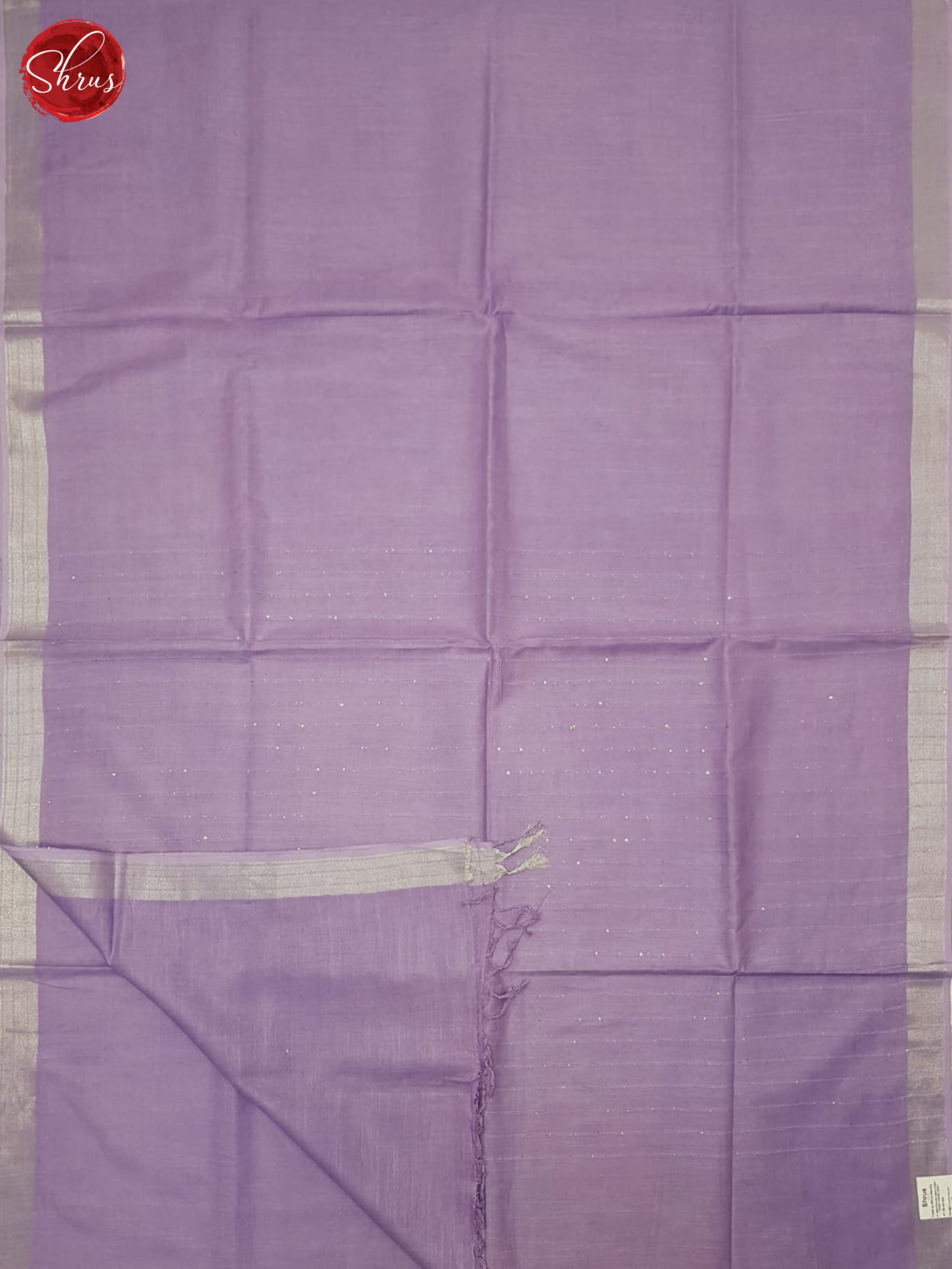 Lavender(single tone) - Linen Cotton Saree - Shop on ShrusEternity.com