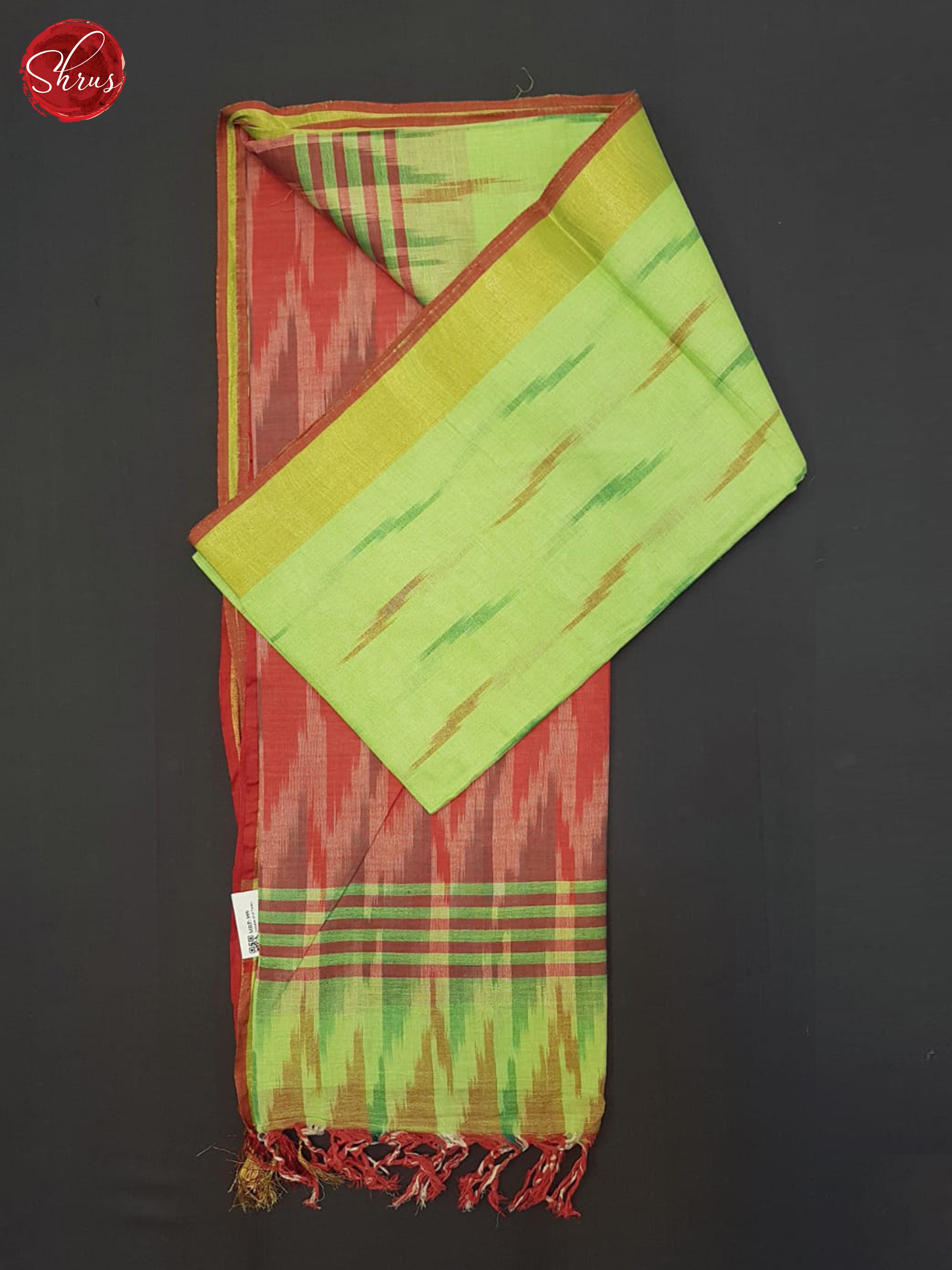 Green and Red - Semi Ikkat Saree - Shop on ShrusEternity.com