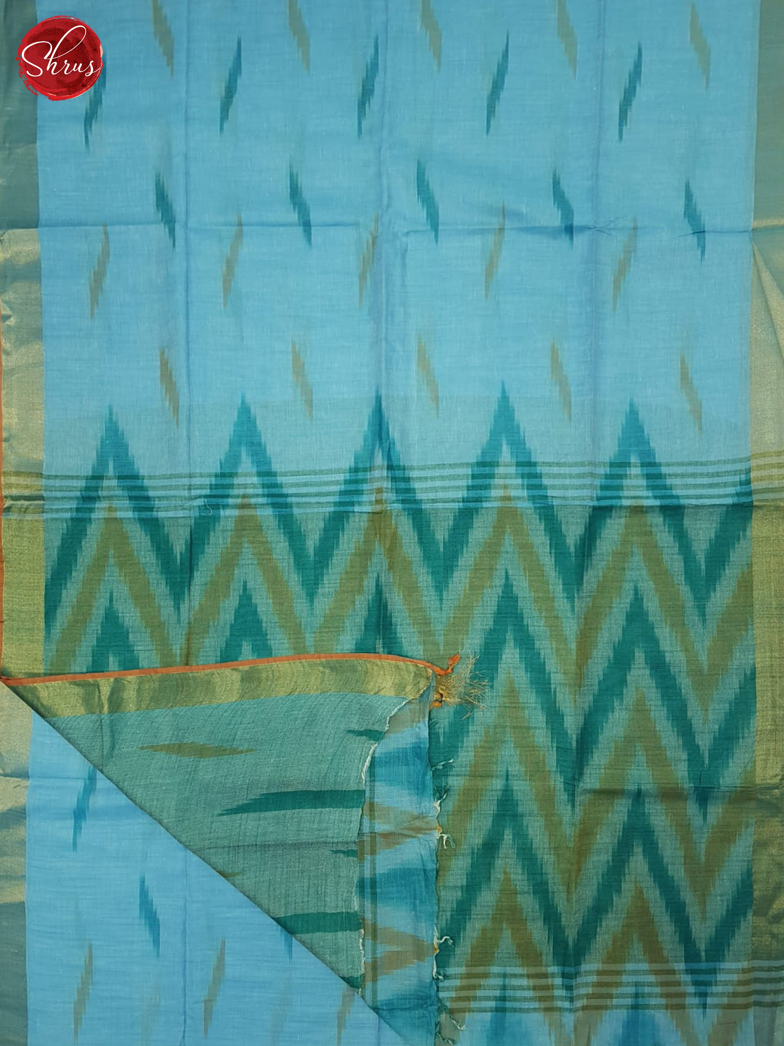 Blue and Green - Semi Ikkat Saree - Shop on ShrusEternity.com