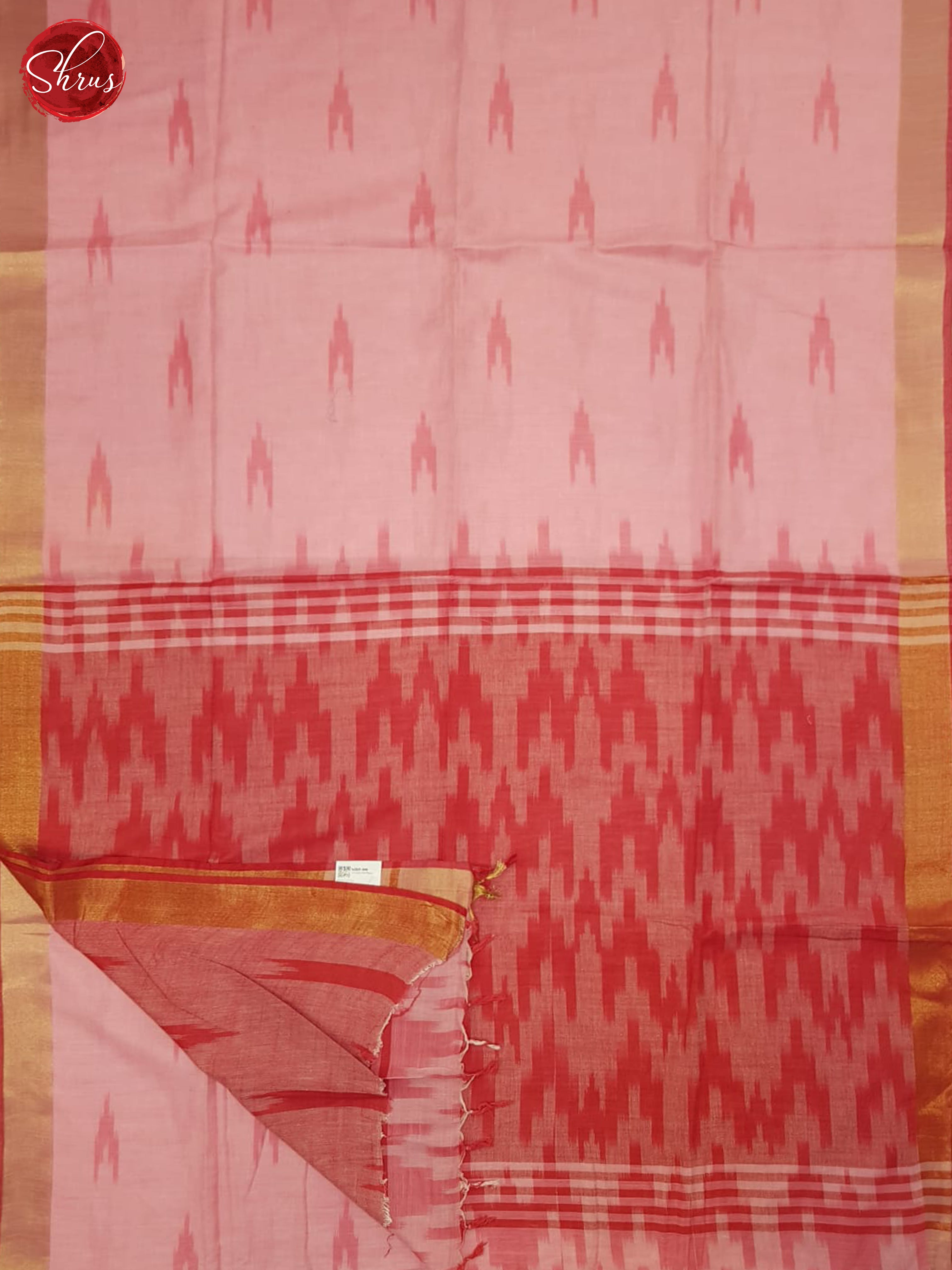 Pink and Red - Semi Ikkat Saree - Shop on ShrusEternity.com