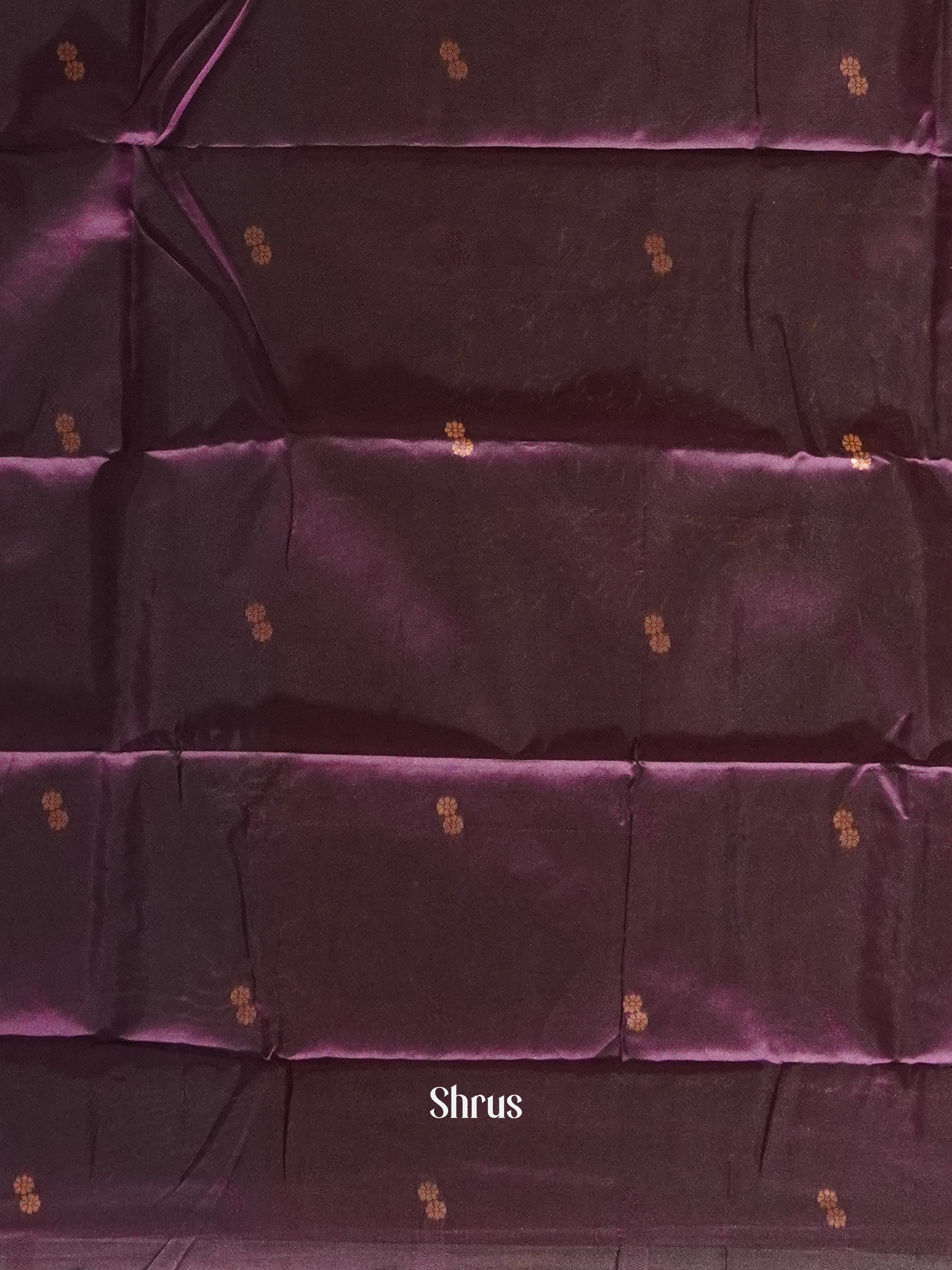 Blue and wine- Semi Soft Silk Saree