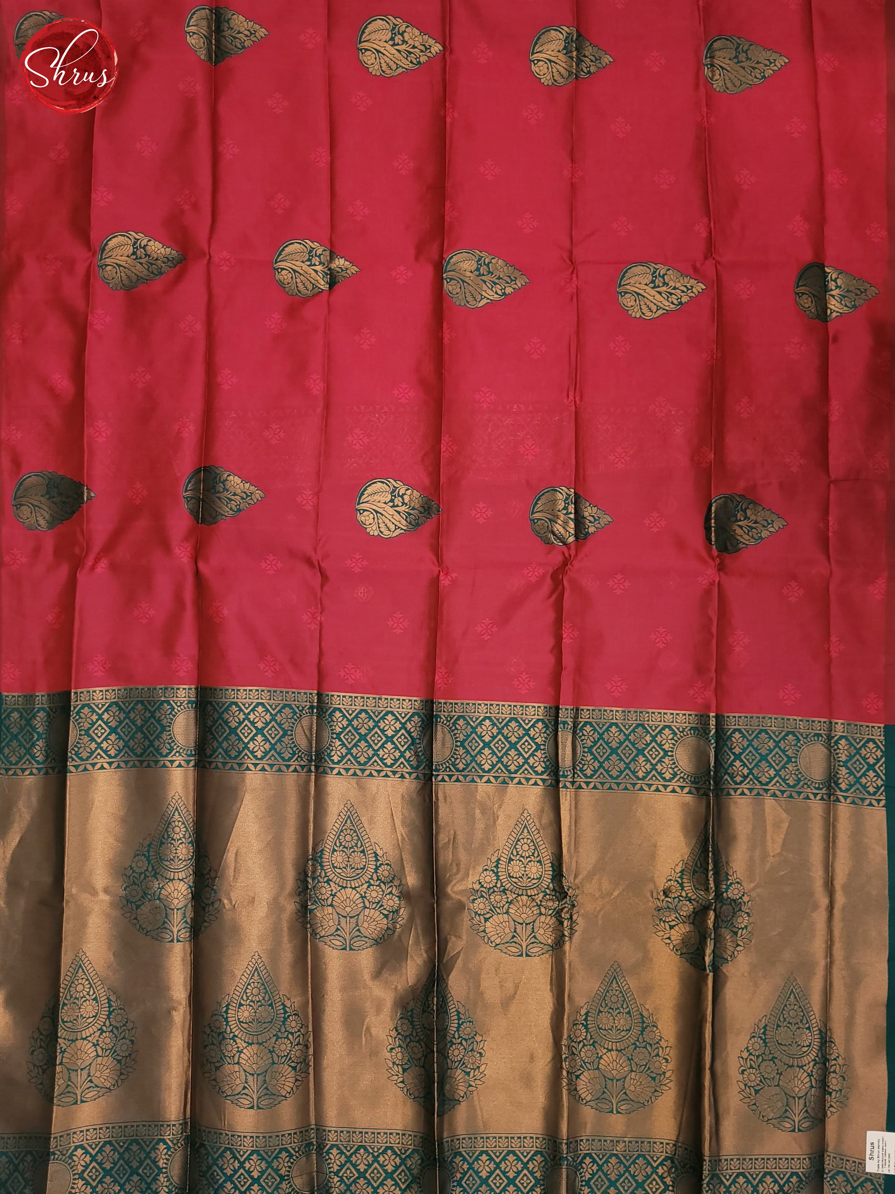 Pink & Green- Semi Soft Silk Saree - Shop on ShrusEternity.com