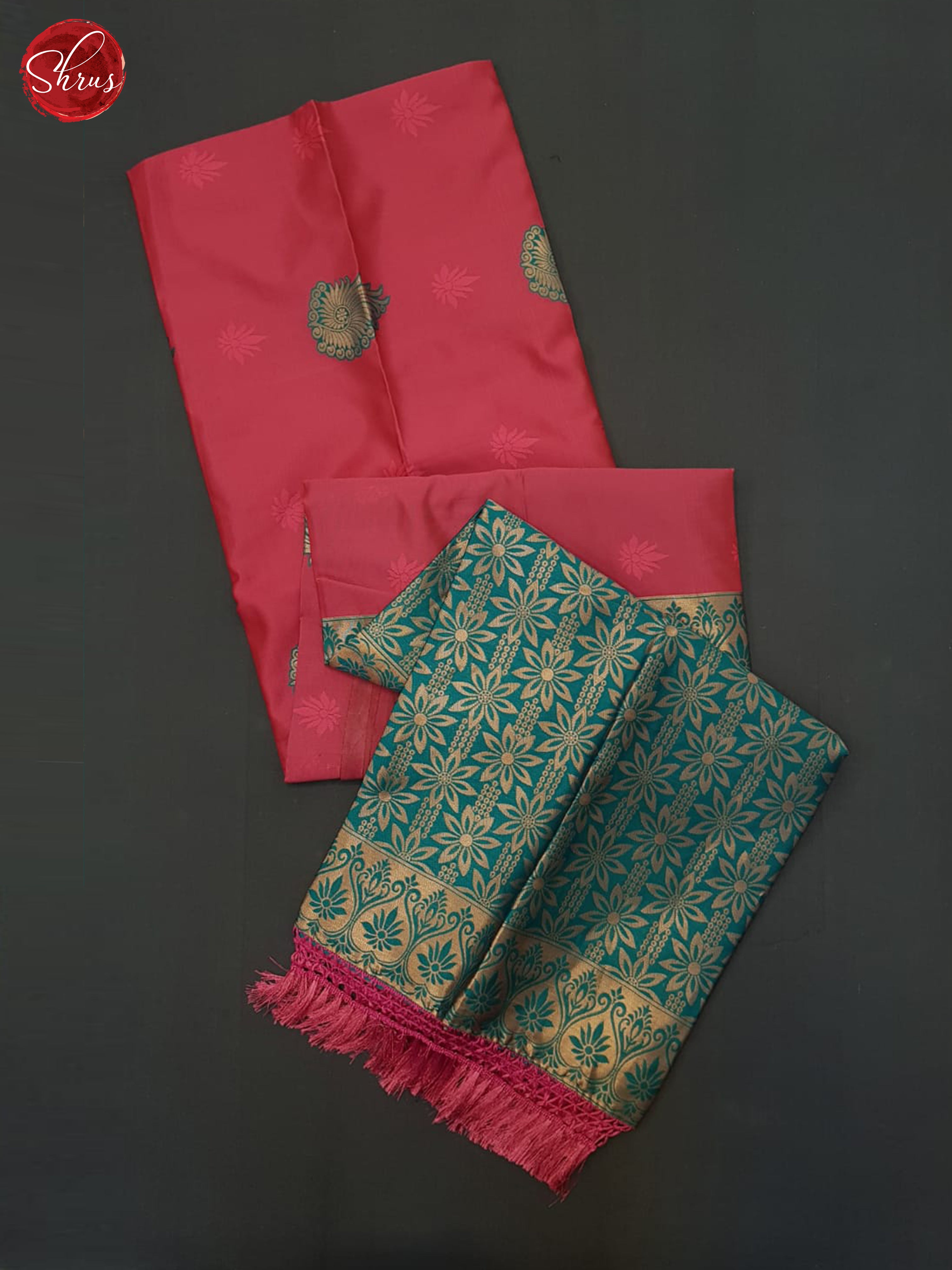 pink and green- Semi Soft Silk saree - Shop on ShrusEternity.com