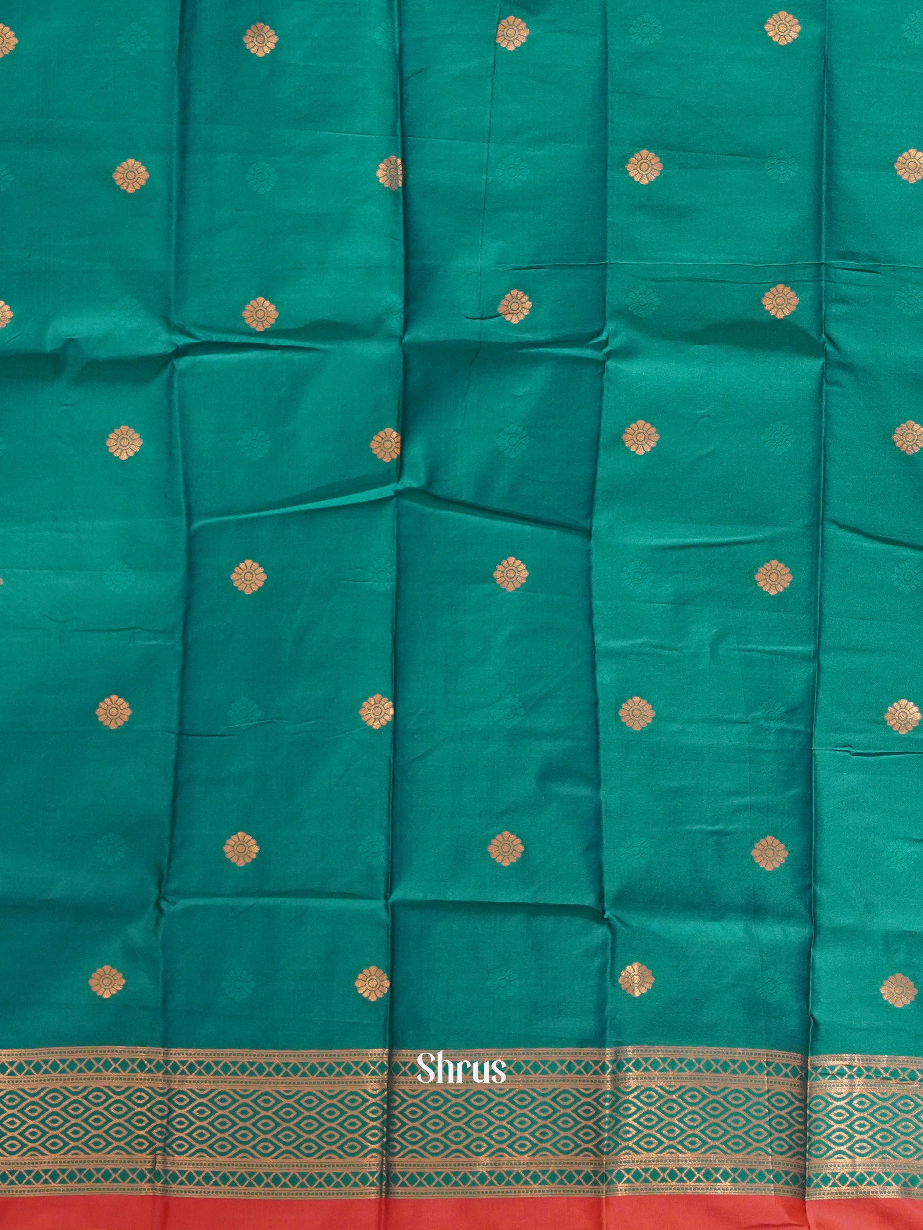 pink and green - Semi Soft Silk Saree