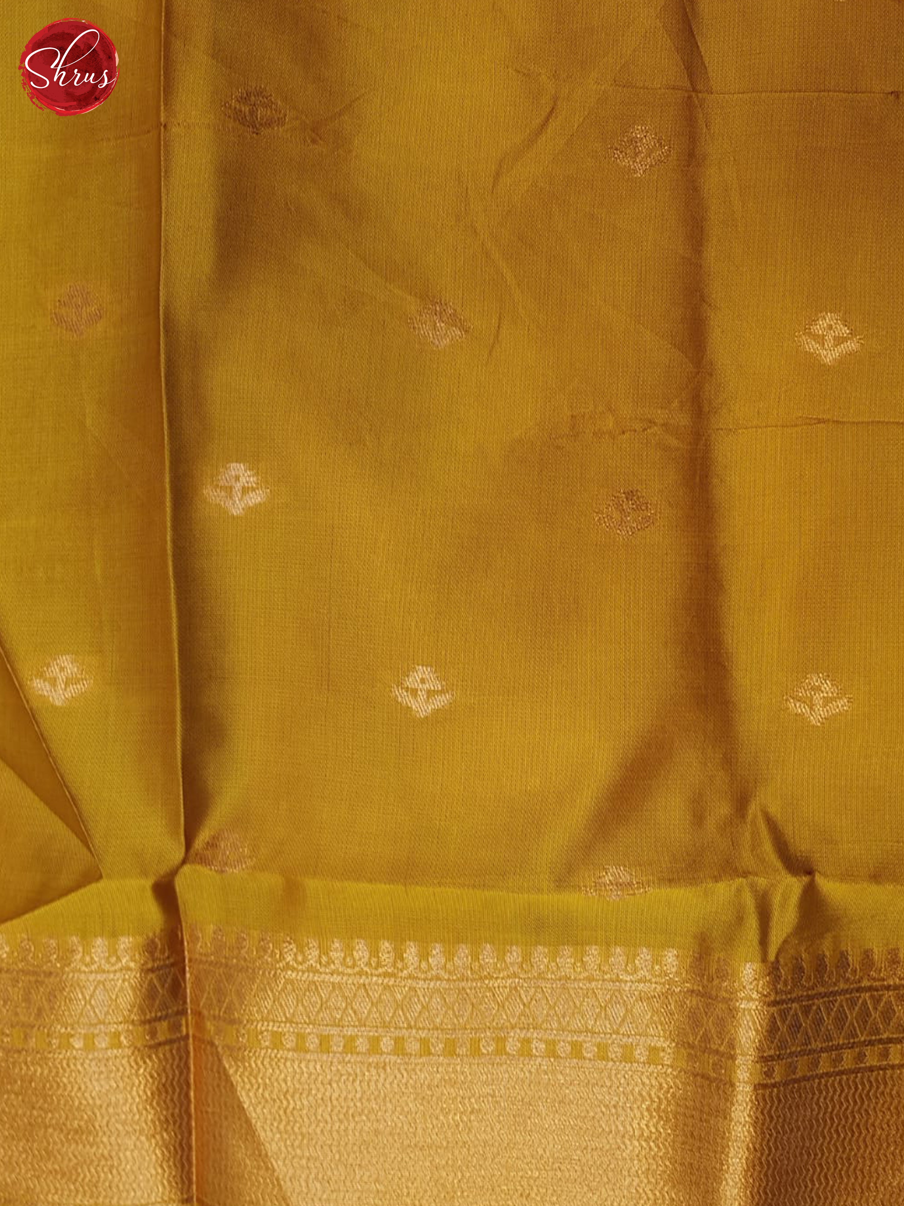 green and mustard- Semi Soft silk Saree - Shop on ShrusEternity.com