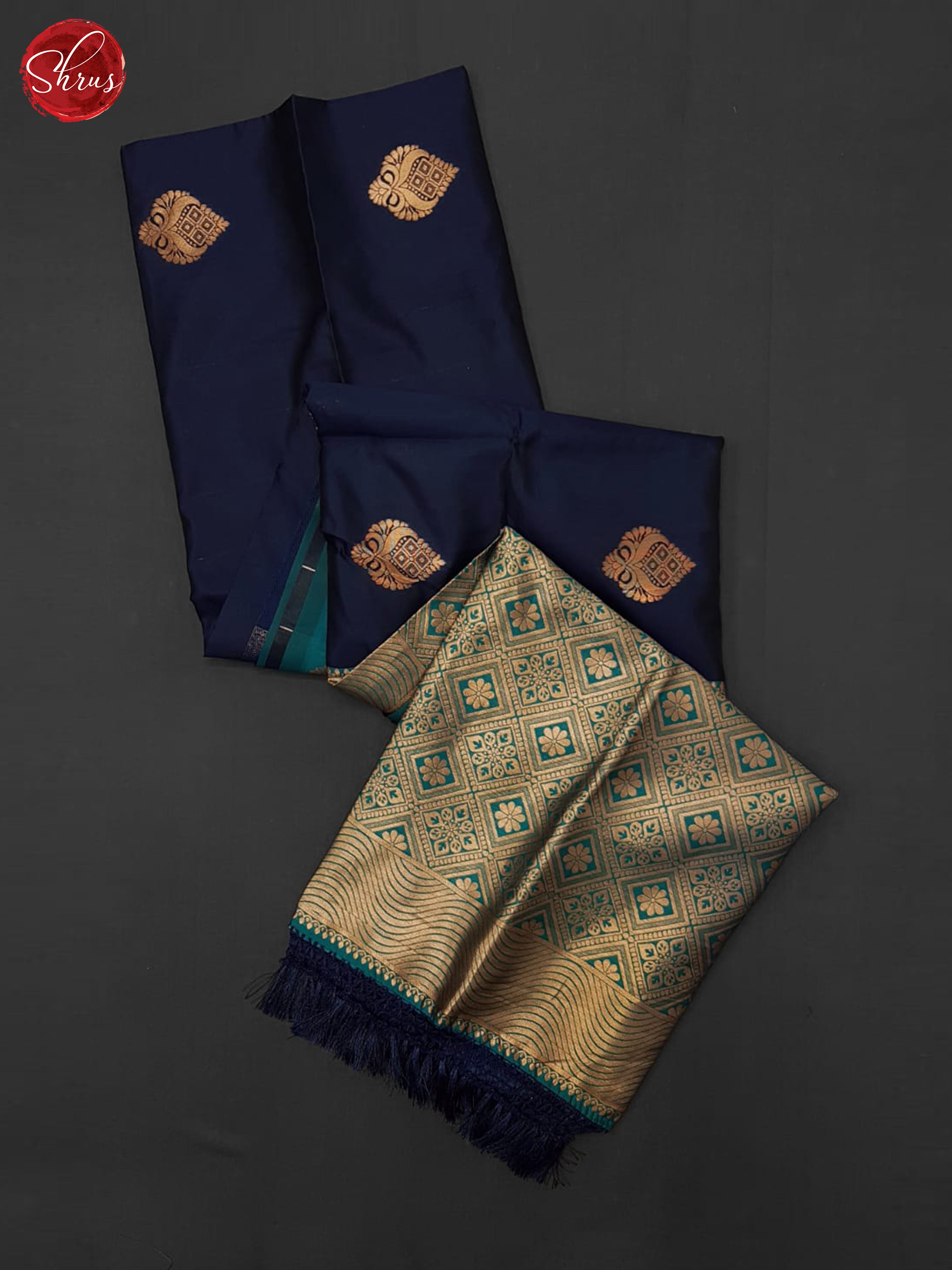 blue and green- Semi Soft Silk Saree - Shop on ShrusEternity.com