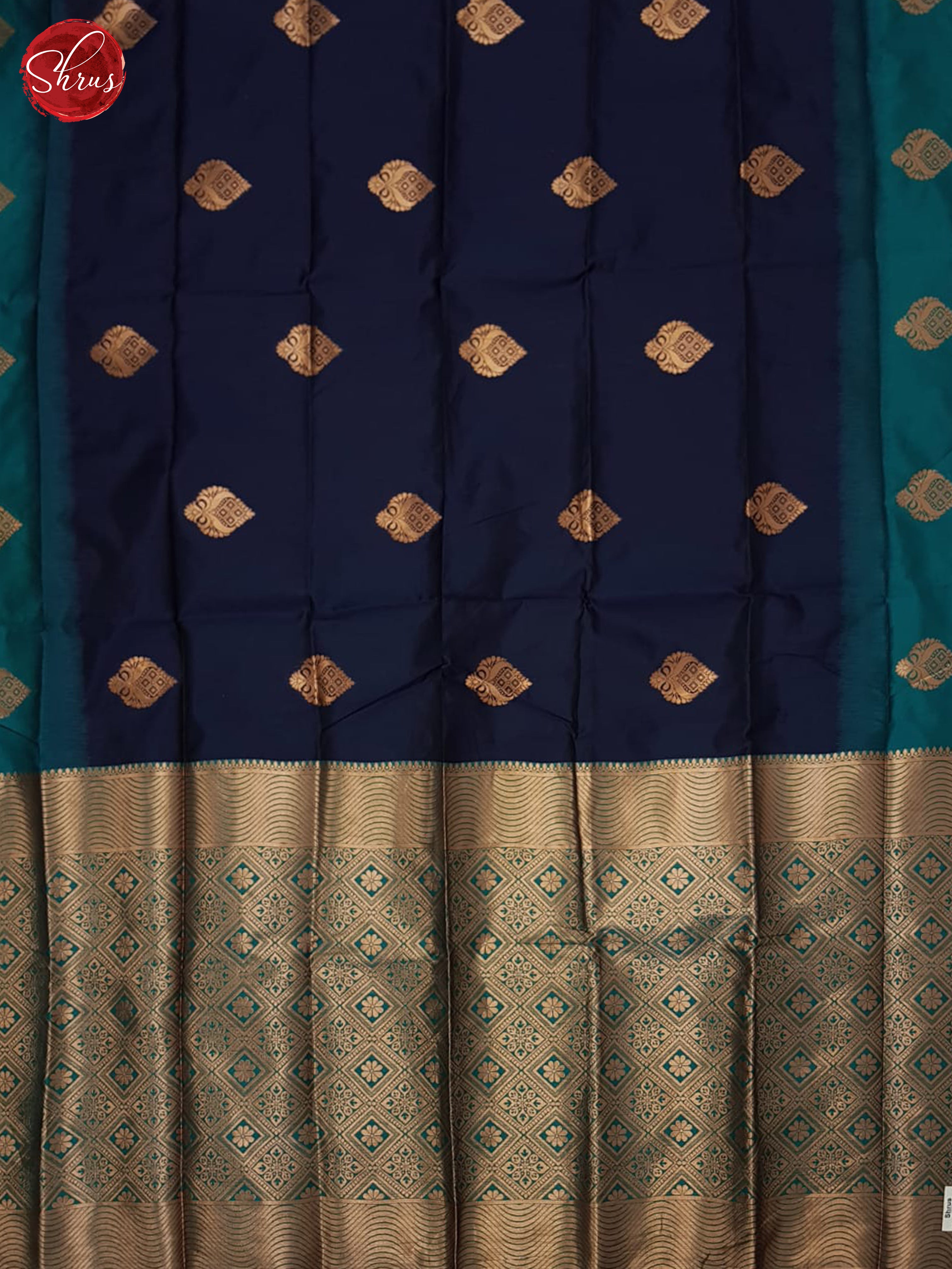 blue and green- Semi Soft Silk Saree - Shop on ShrusEternity.com