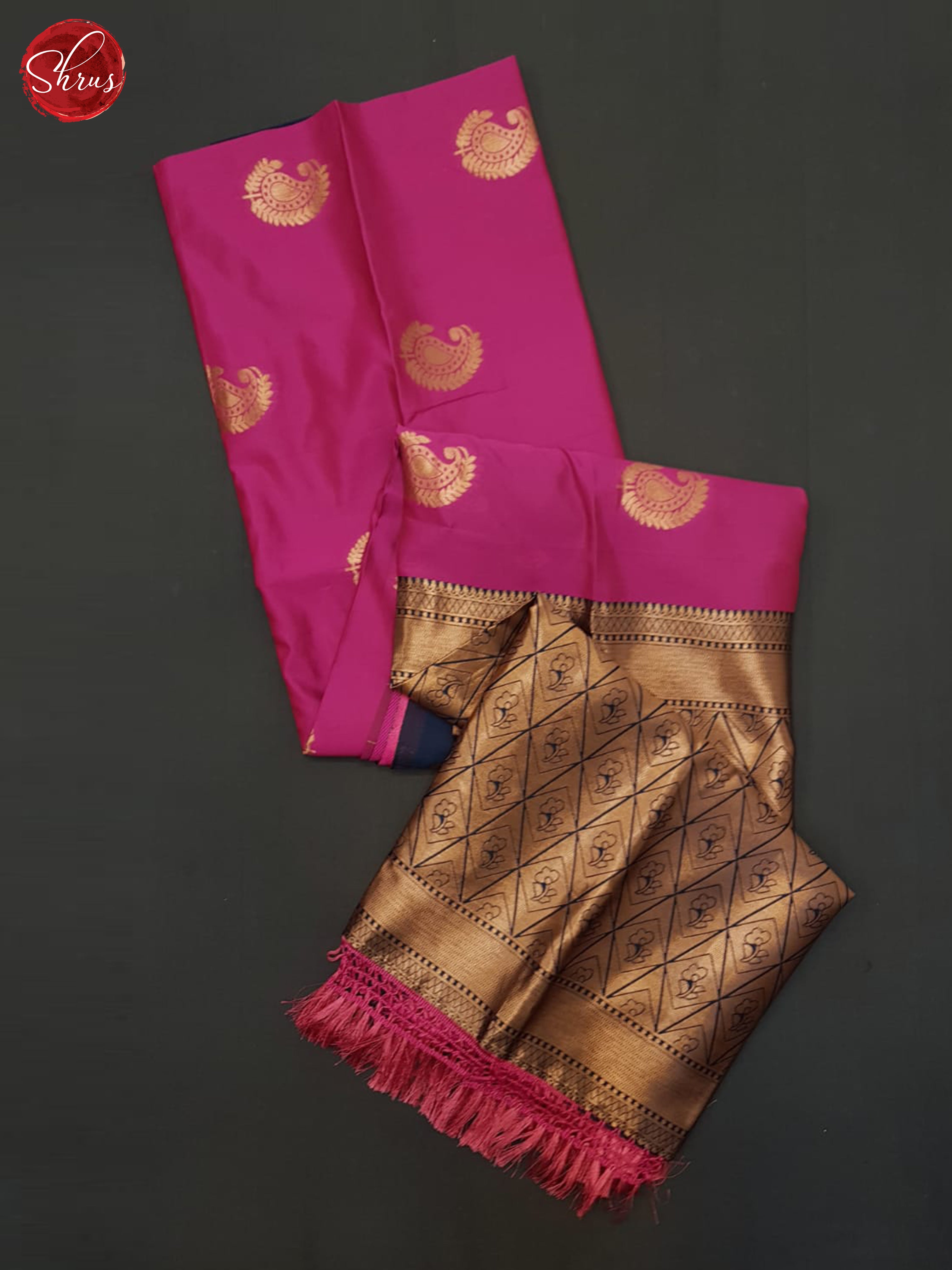 pink and blue- Semi Soft Silk Saree - Shop on ShrusEternity.com