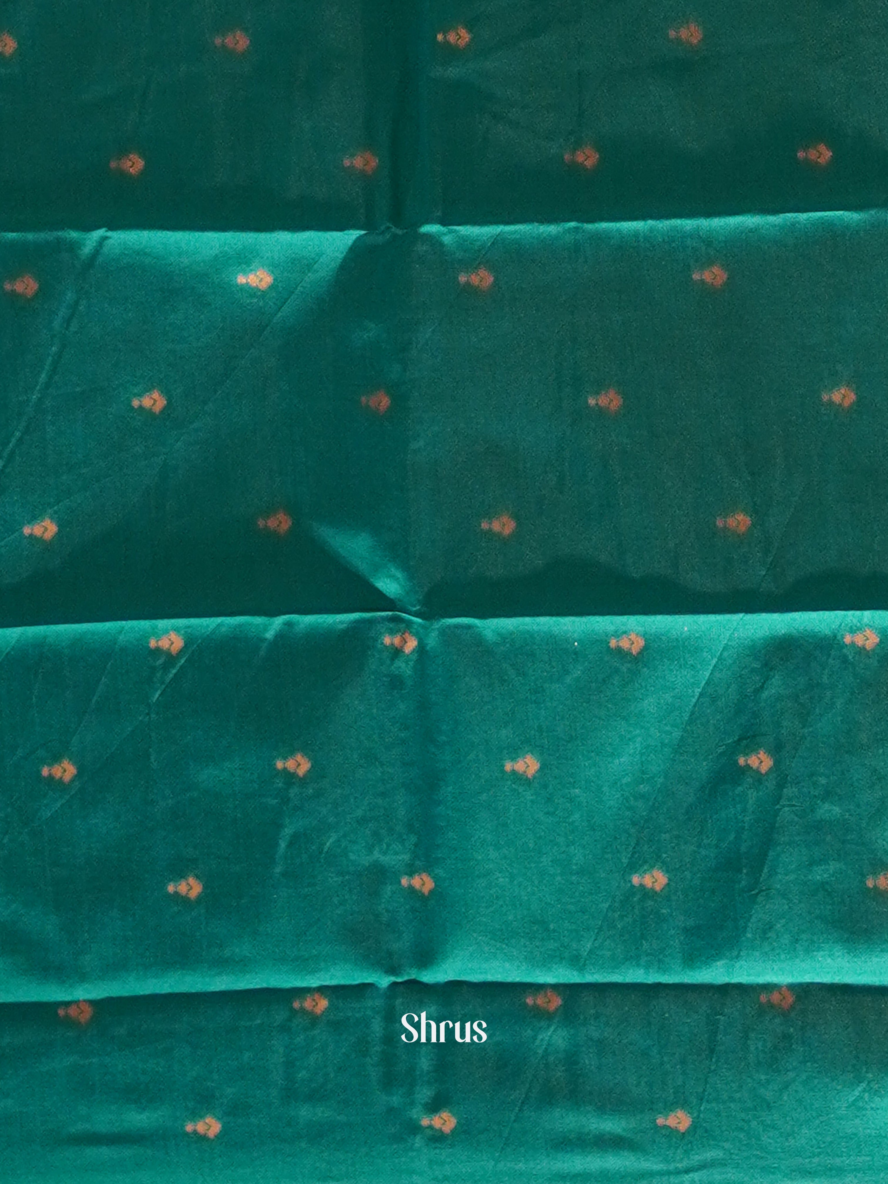 blue and green- Semi SoftSilk Saree