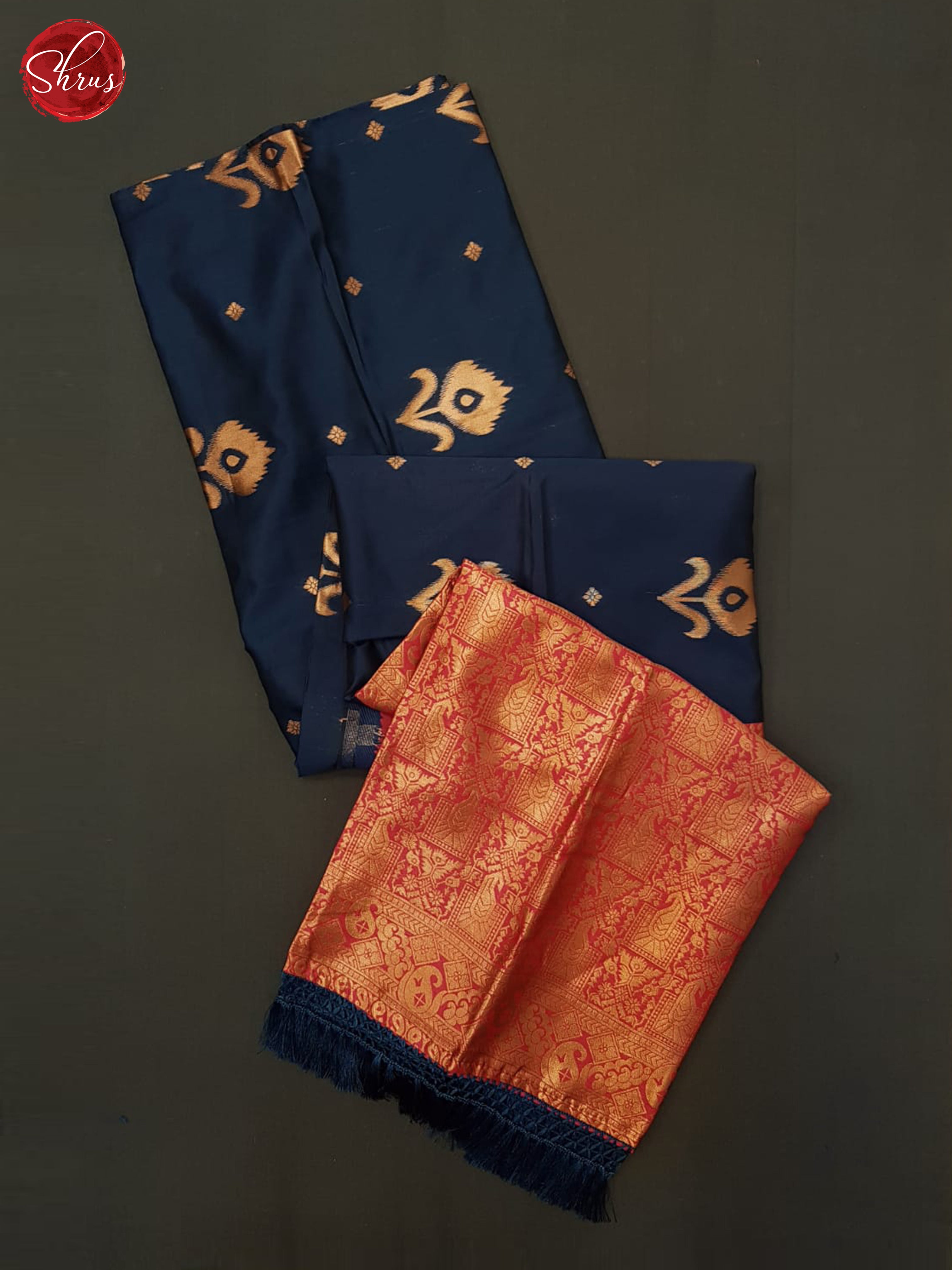 blue and pink- Semi Soft silk Saree - Shop on ShrusEternity.com