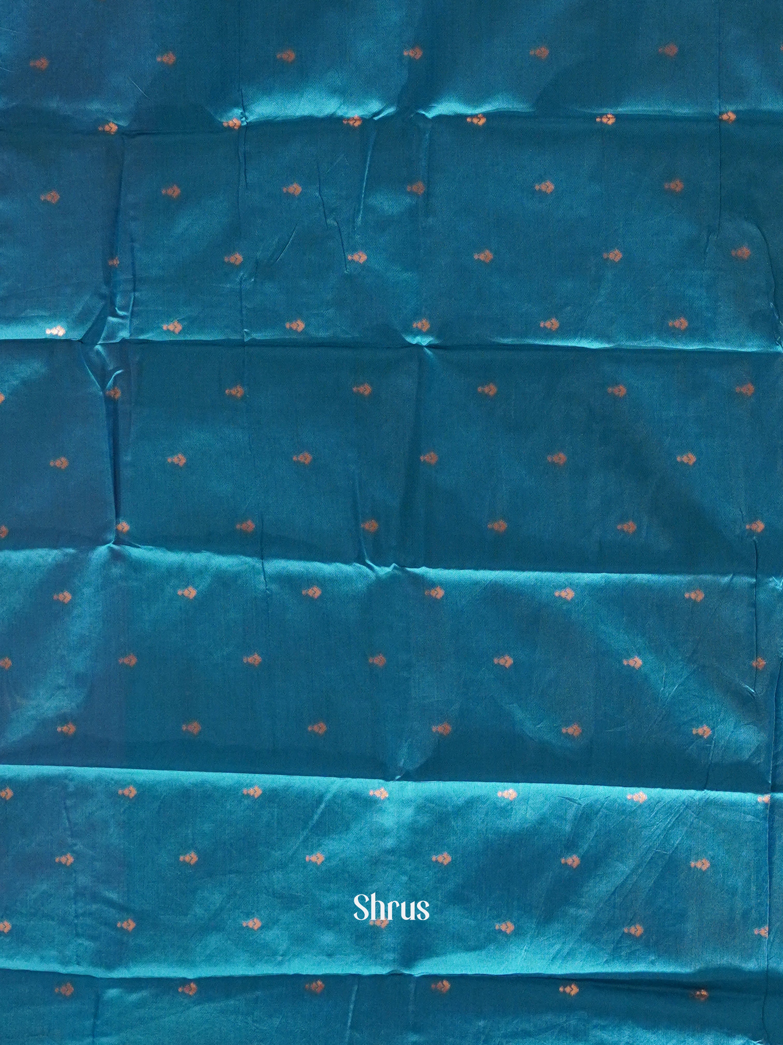 Pink and blue- Semi Soft Silk Saree