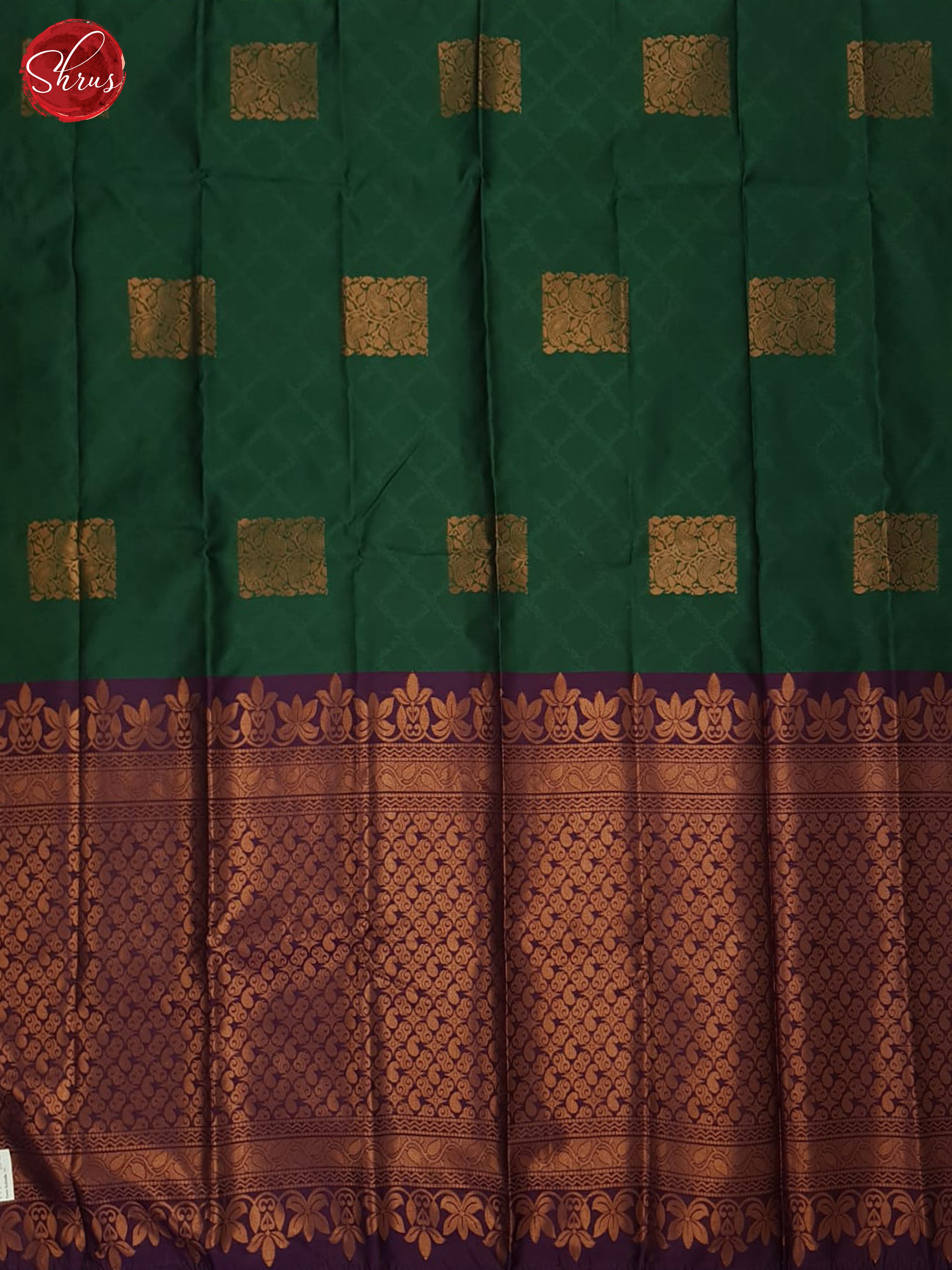 green and purule- Semi Soft Silk Saree - Shop on ShrusEternity.com