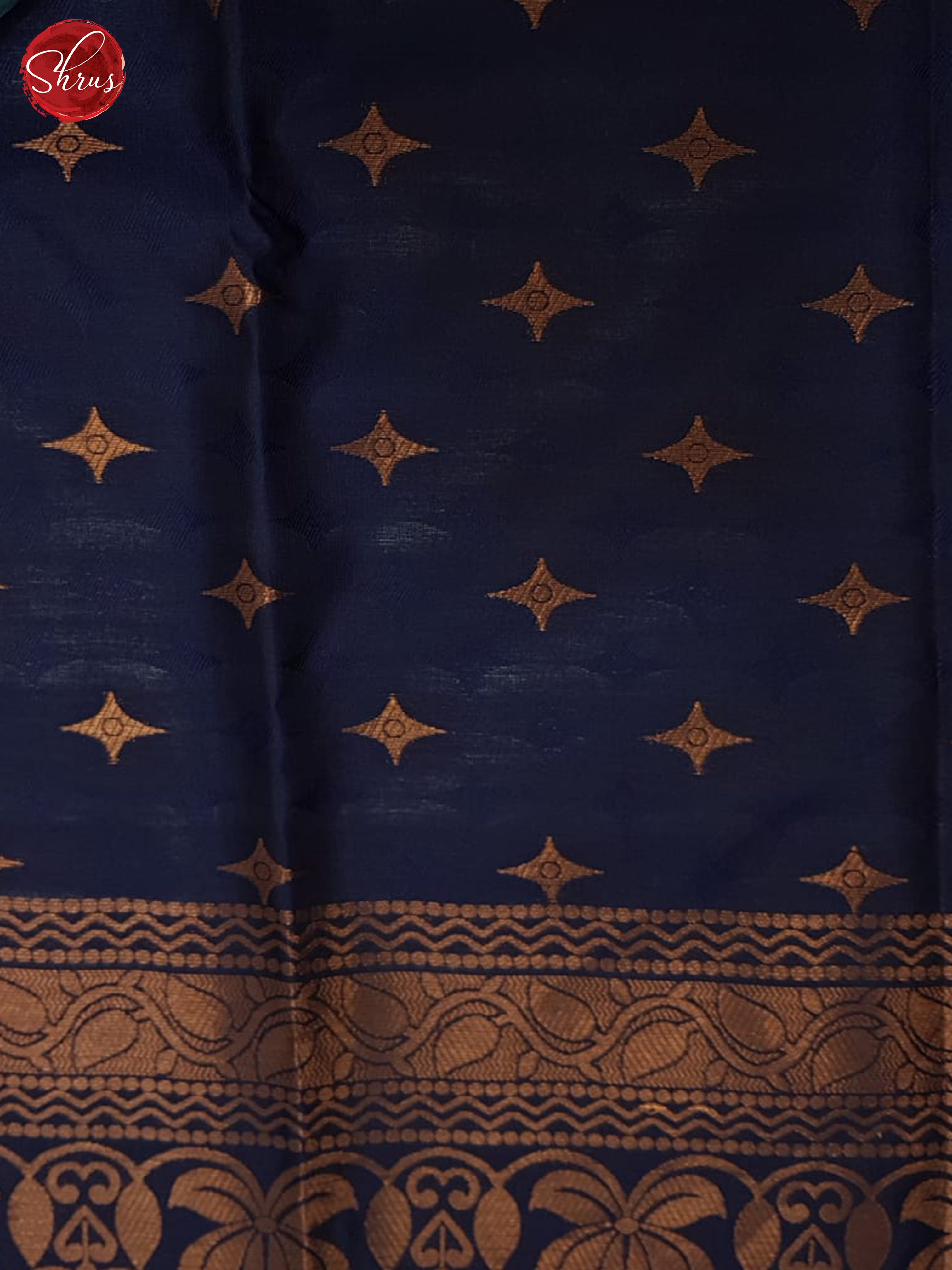 Pastel Blue & blue- Semi Soft Silk Saree - Shop on ShrusEternity.com