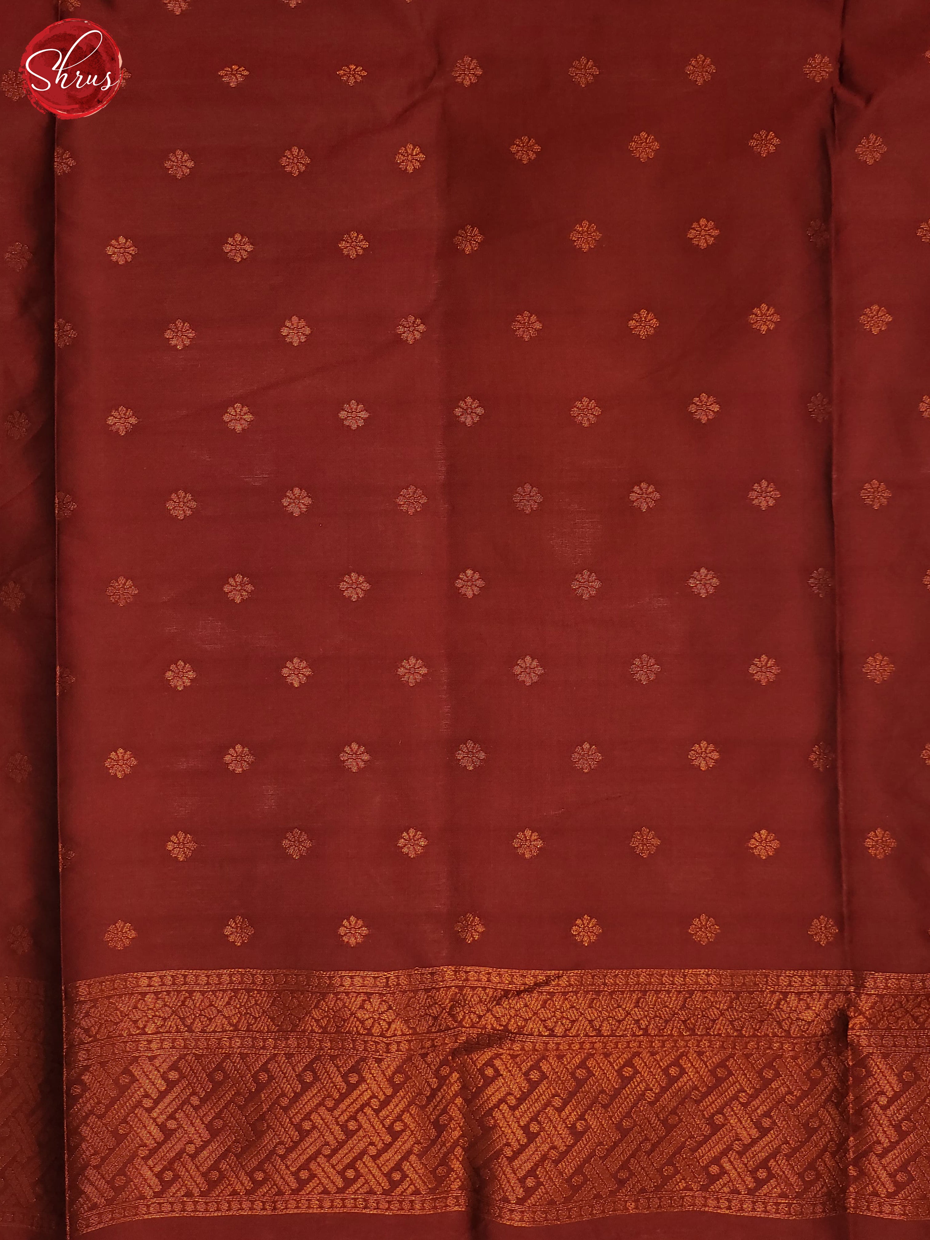 Grey & MAroon - Semi Soft Silk Saree - Shop on ShrusEternity.com