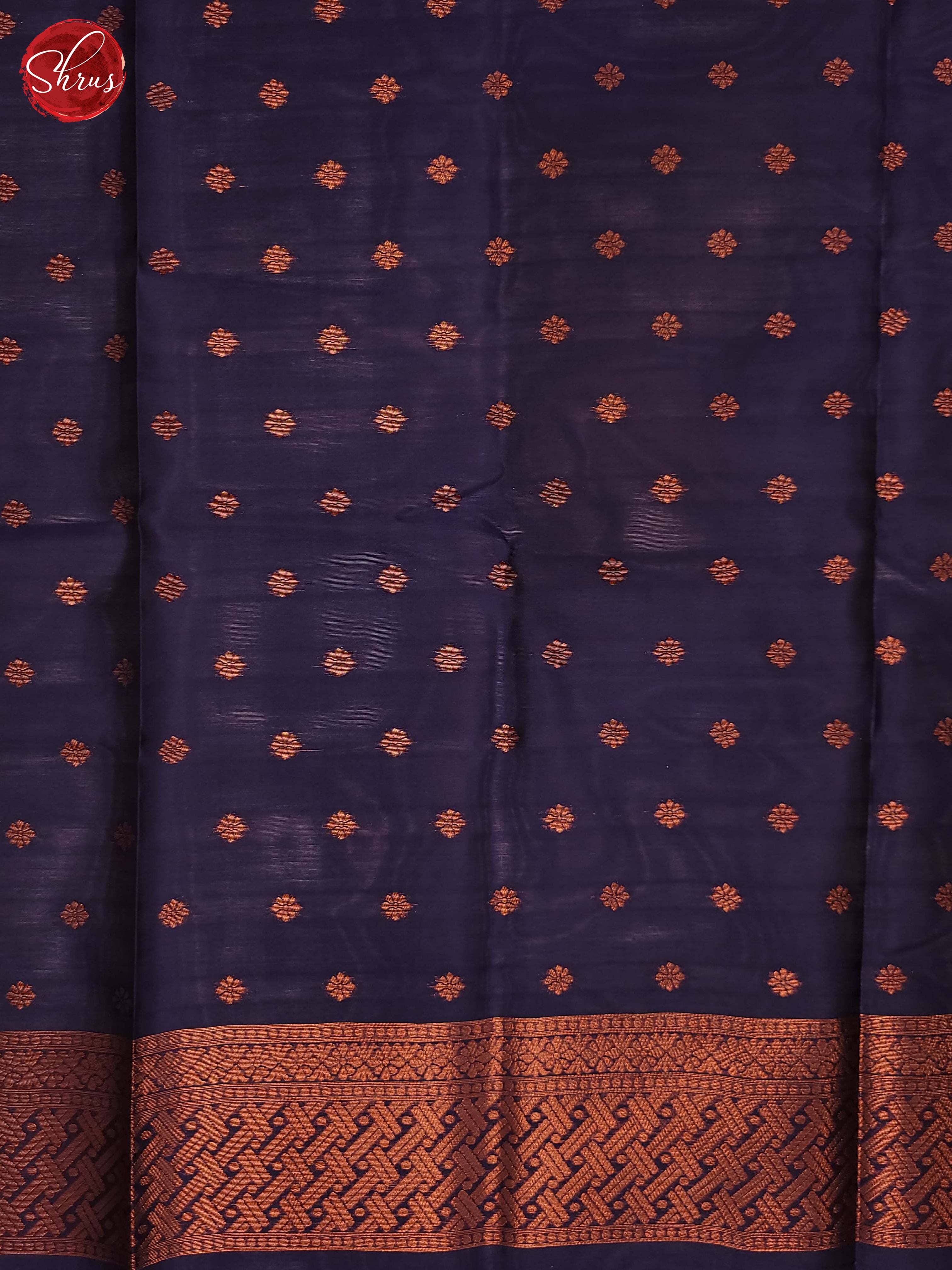 Pastel Blue & Blue- Semi Soft Silk Saree - Shop on ShrusEternity.com