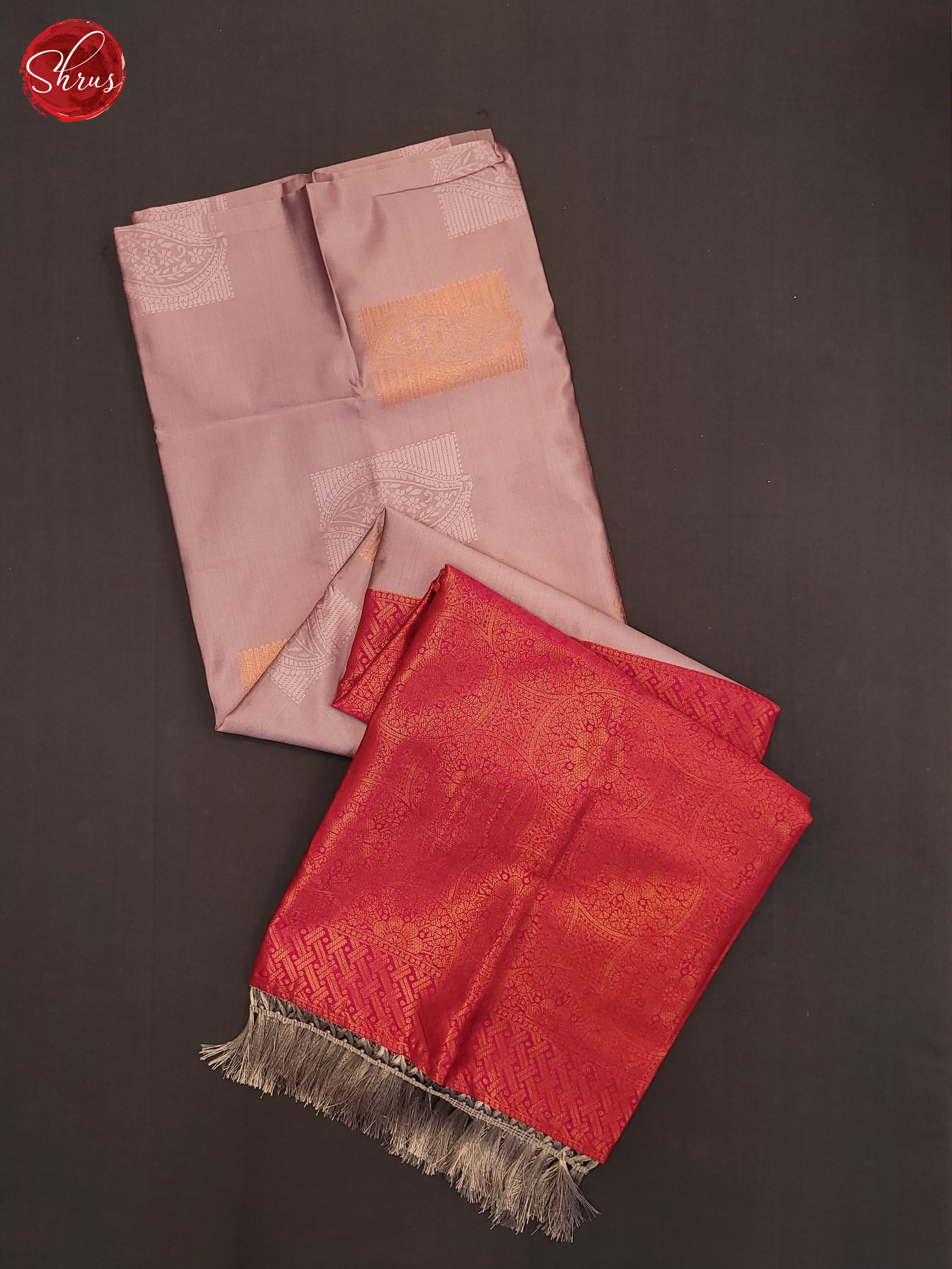 Mild lavender & Pink - Semi Soft Silk Saree - Shop on ShrusEternity.com