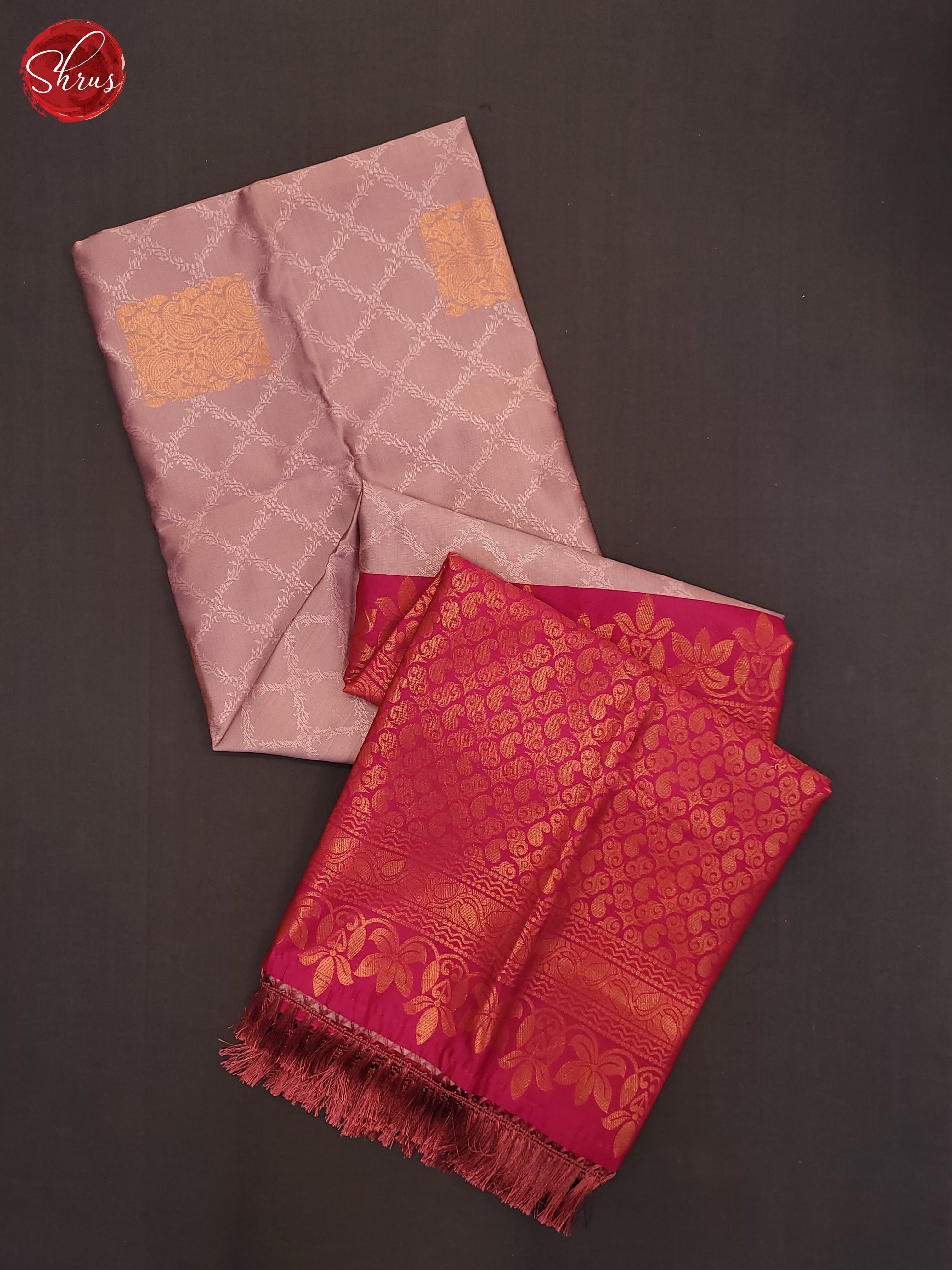 Lavander and pink - Semi Soft Silk Saree - Shop on ShrusEternity.com