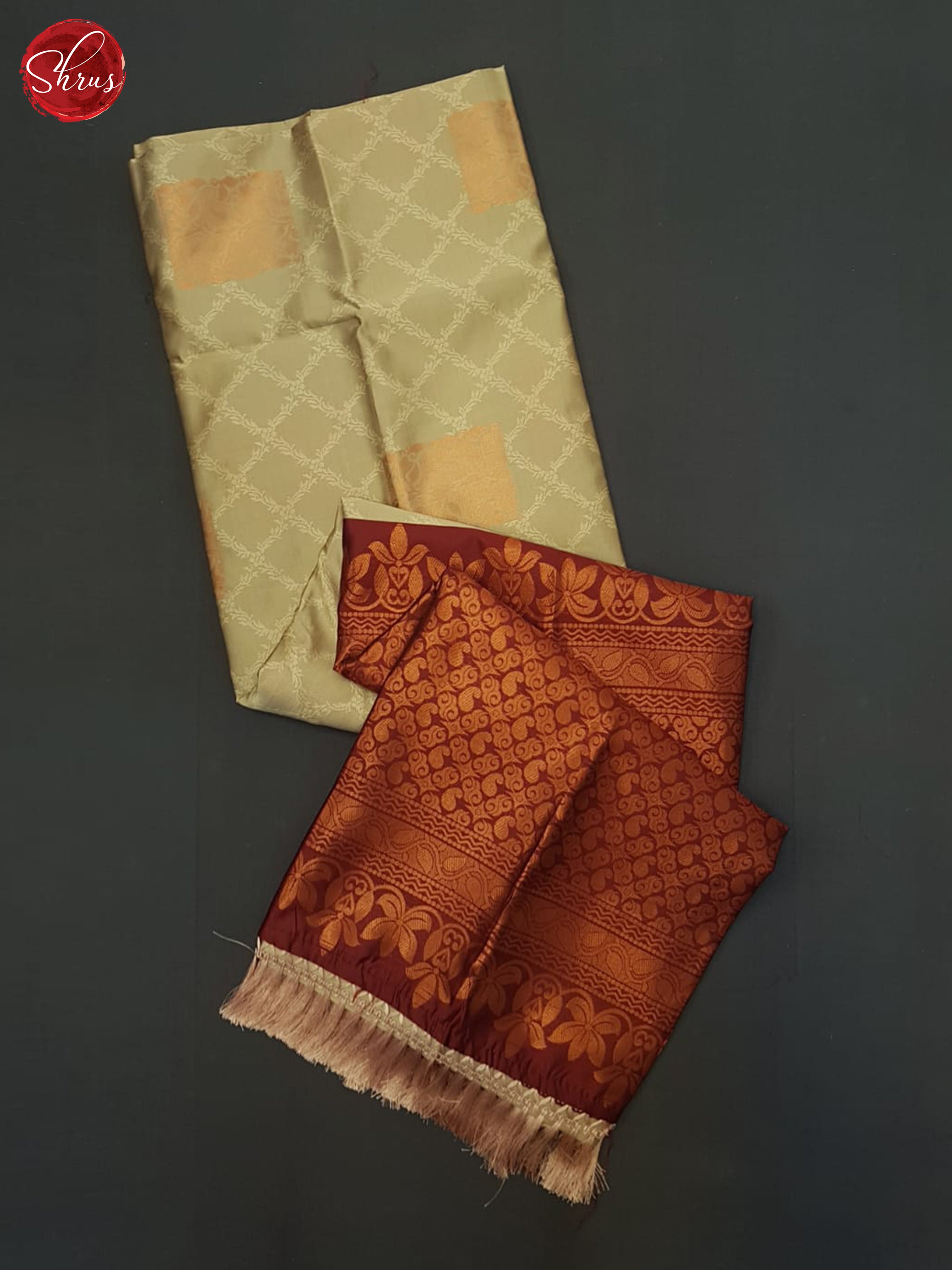 beige and araku maroon- Semi Soft Silk Saree - Shop on ShrusEternity.com