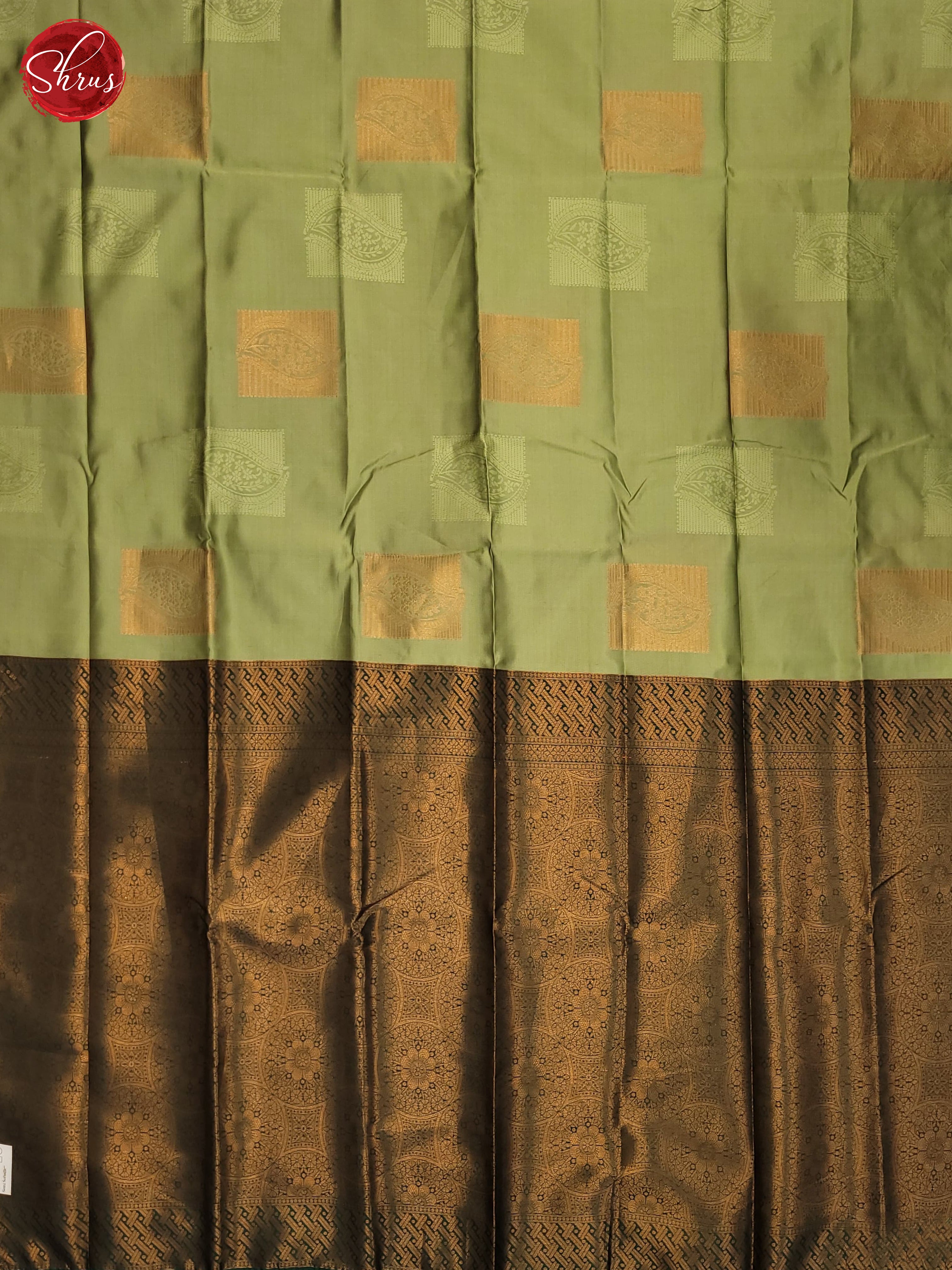 Pista green & Green- Semi Soft Silk Saree - Shop on ShrusEternity.com