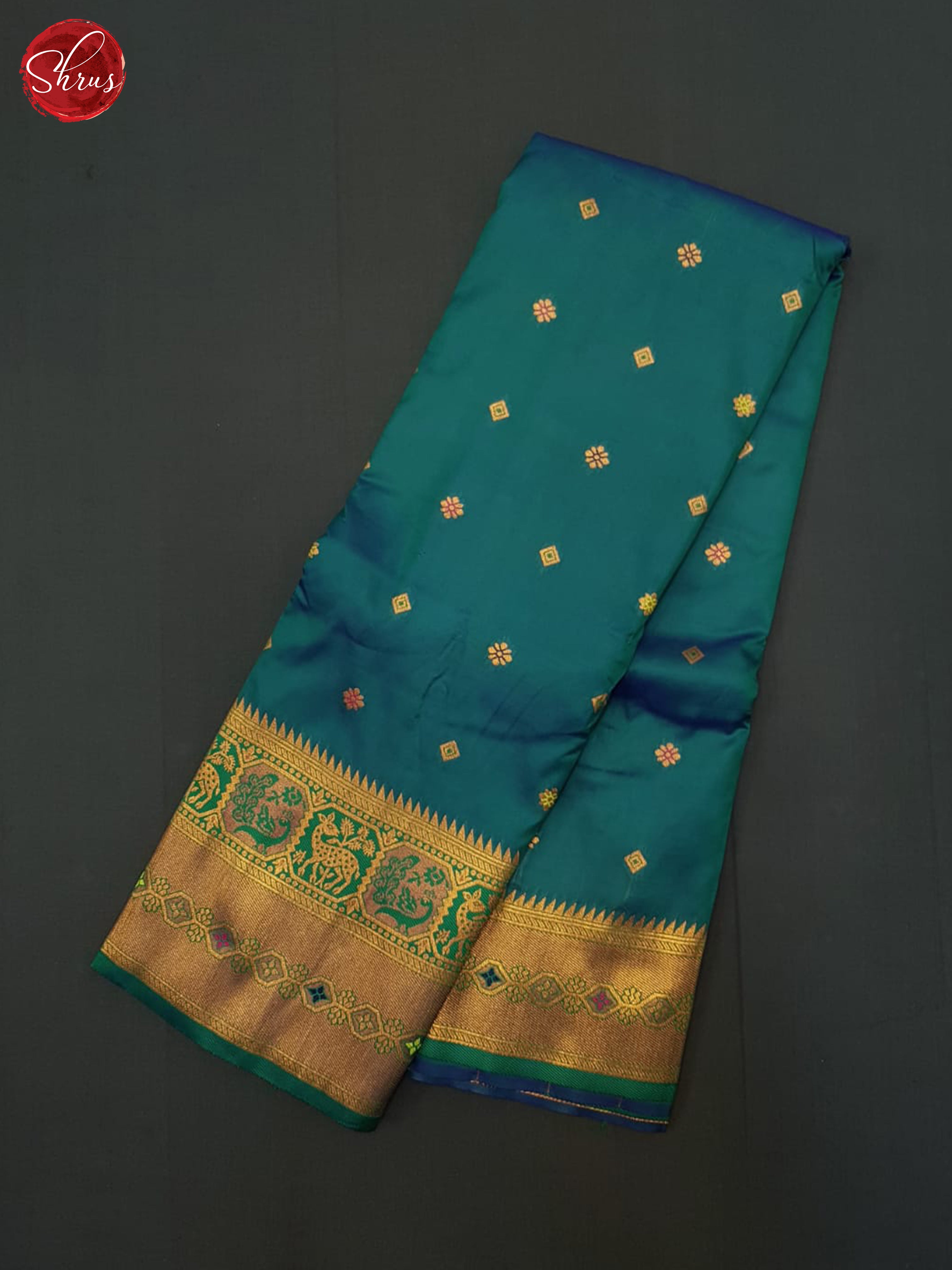 BJS20175 - Semi Kanchipuram Saree - Shop on ShrusEternity.com