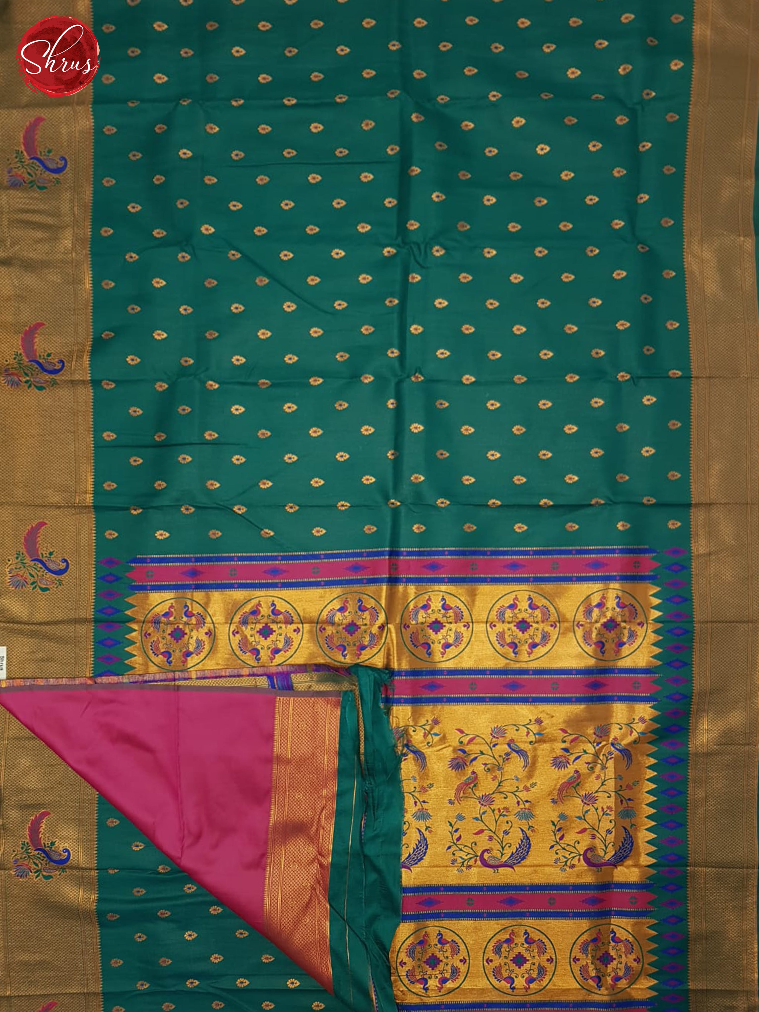 Green & Pink - Semi Paithani - Shop on ShrusEternity.com