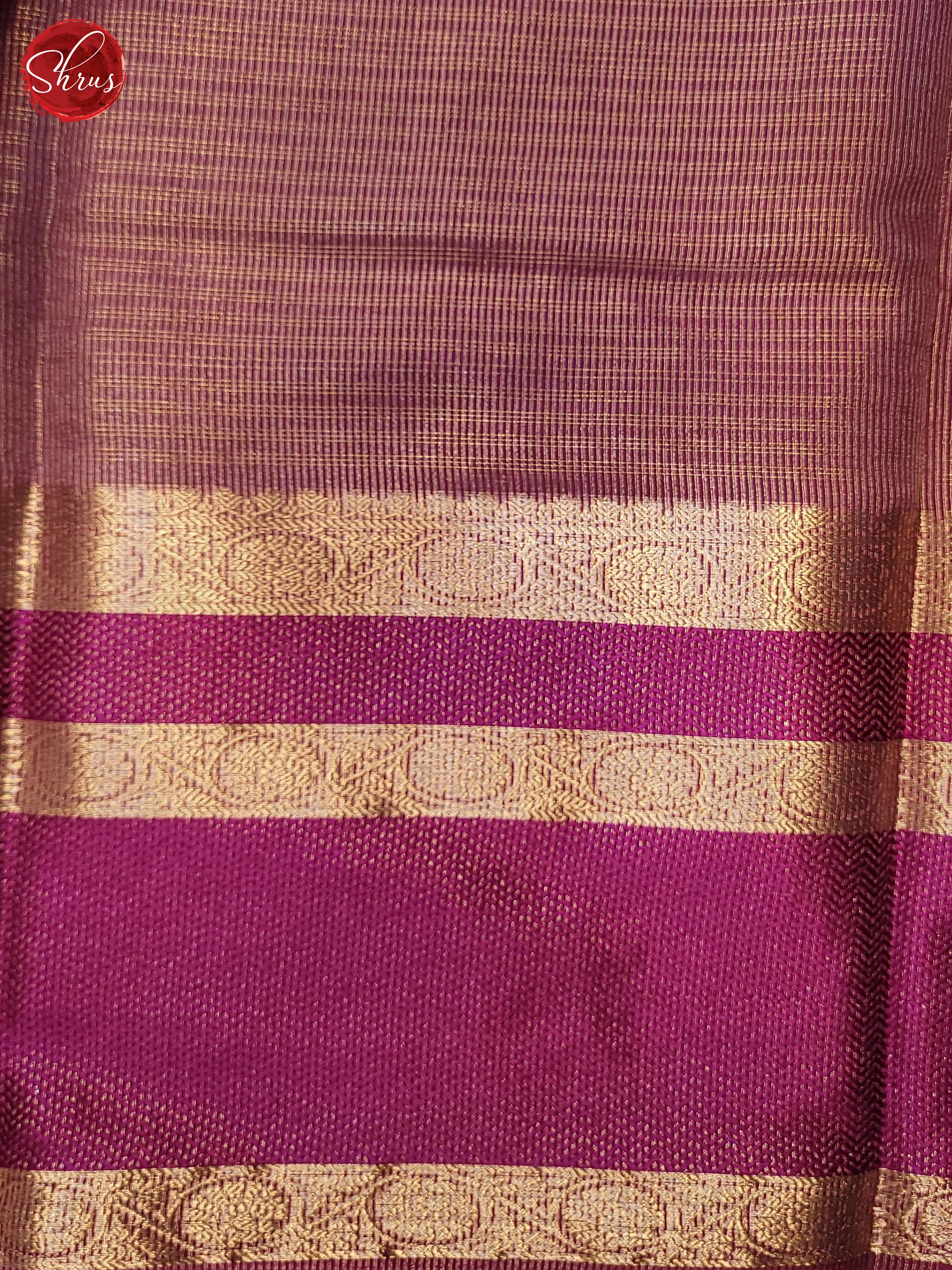 Grey & Pink - Semi Dupion Saree - Shop on ShrusEternity.com