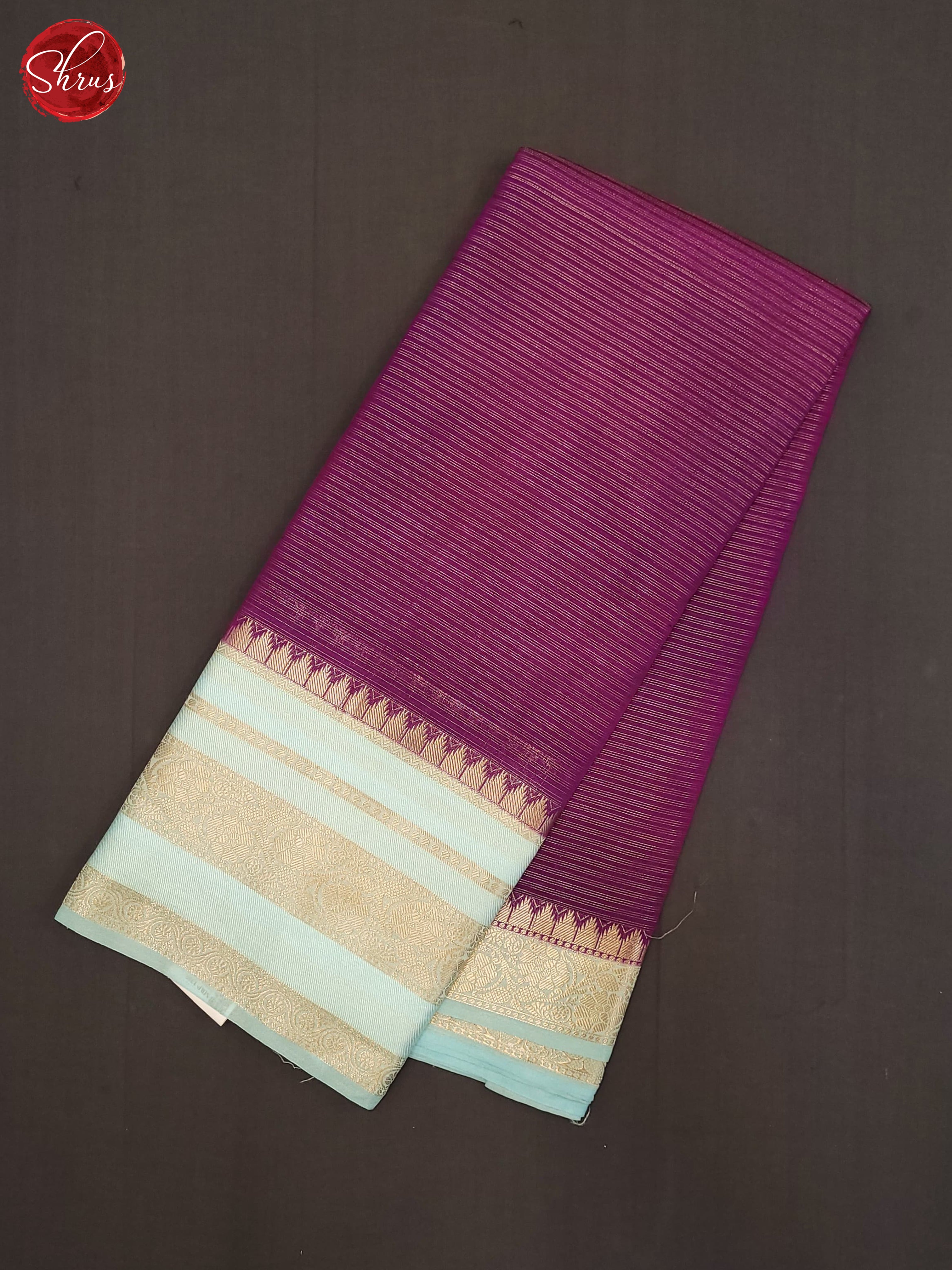 Vadamalli & Blue- Semi Dupion Saree - Shop on ShrusEternity.com