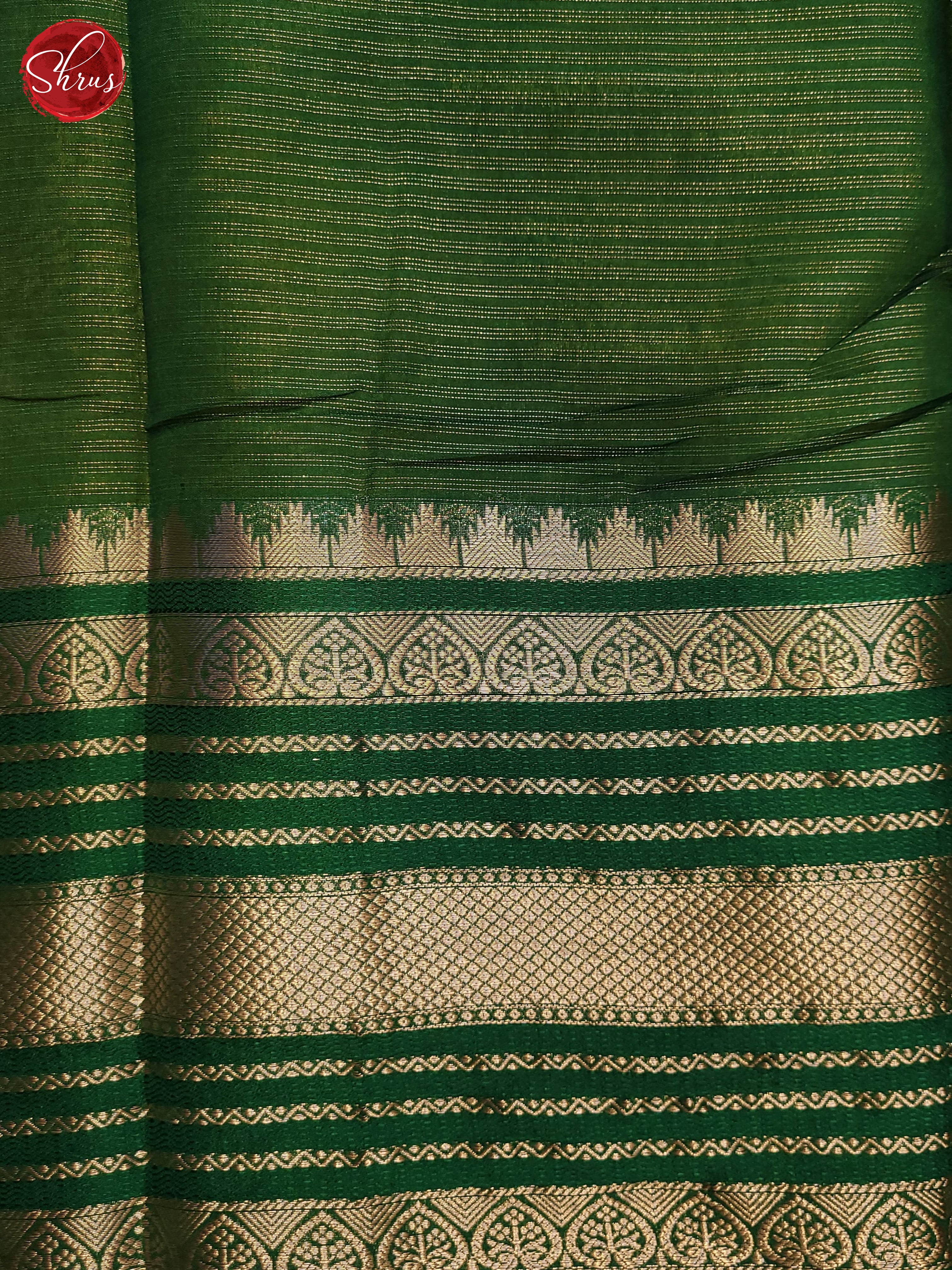 Yellow & Green- Semi Dupion Saree - Shop on ShrusEternity.com