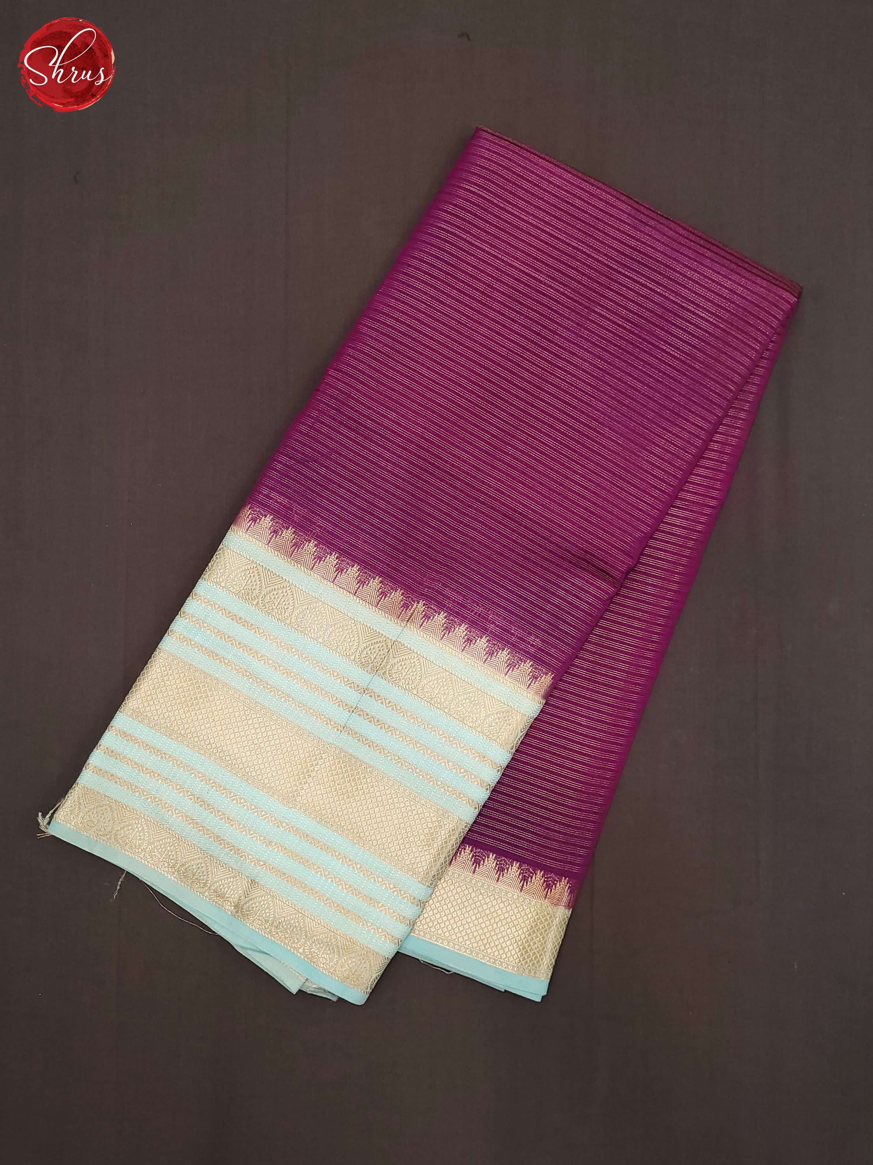 Vadamalli & Blue- Semi Dupion Saree - Shop on ShrusEternity.com