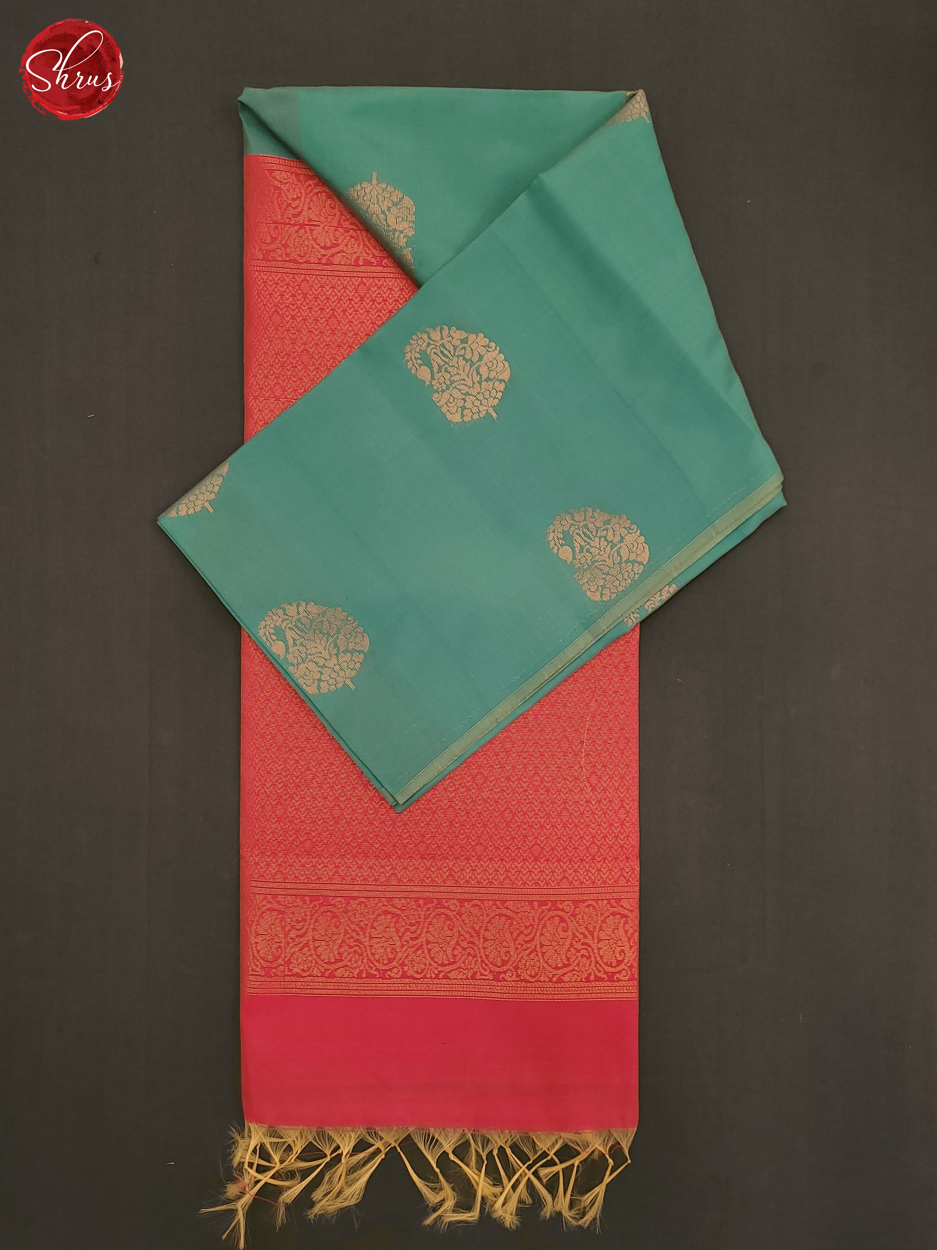 Blue & Pink - Semi Softsilk Saree - Shop on ShrusEternity.com