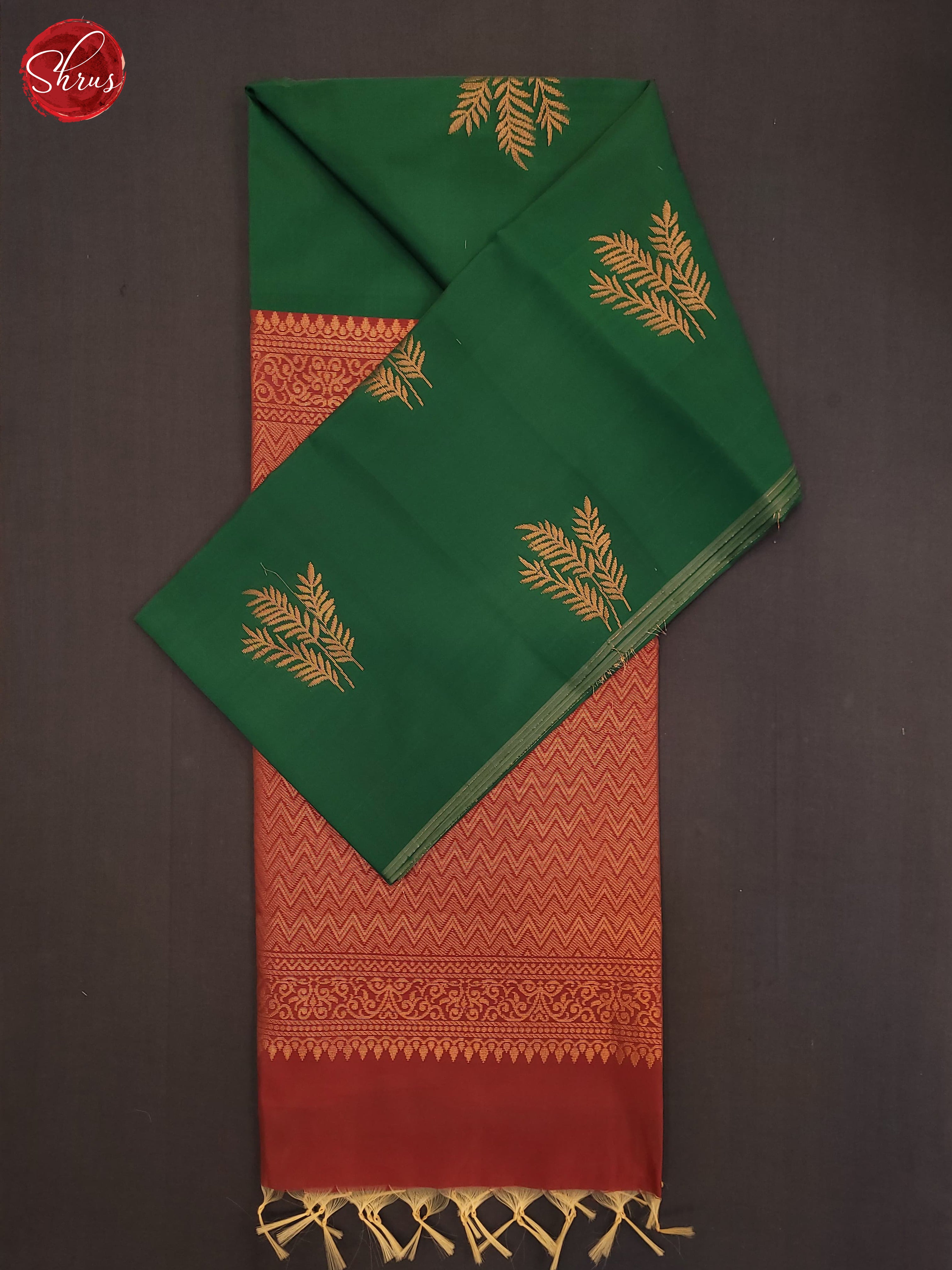 Green & Pink- Semi Softsilk Saree - Shop on ShrusEternity.com