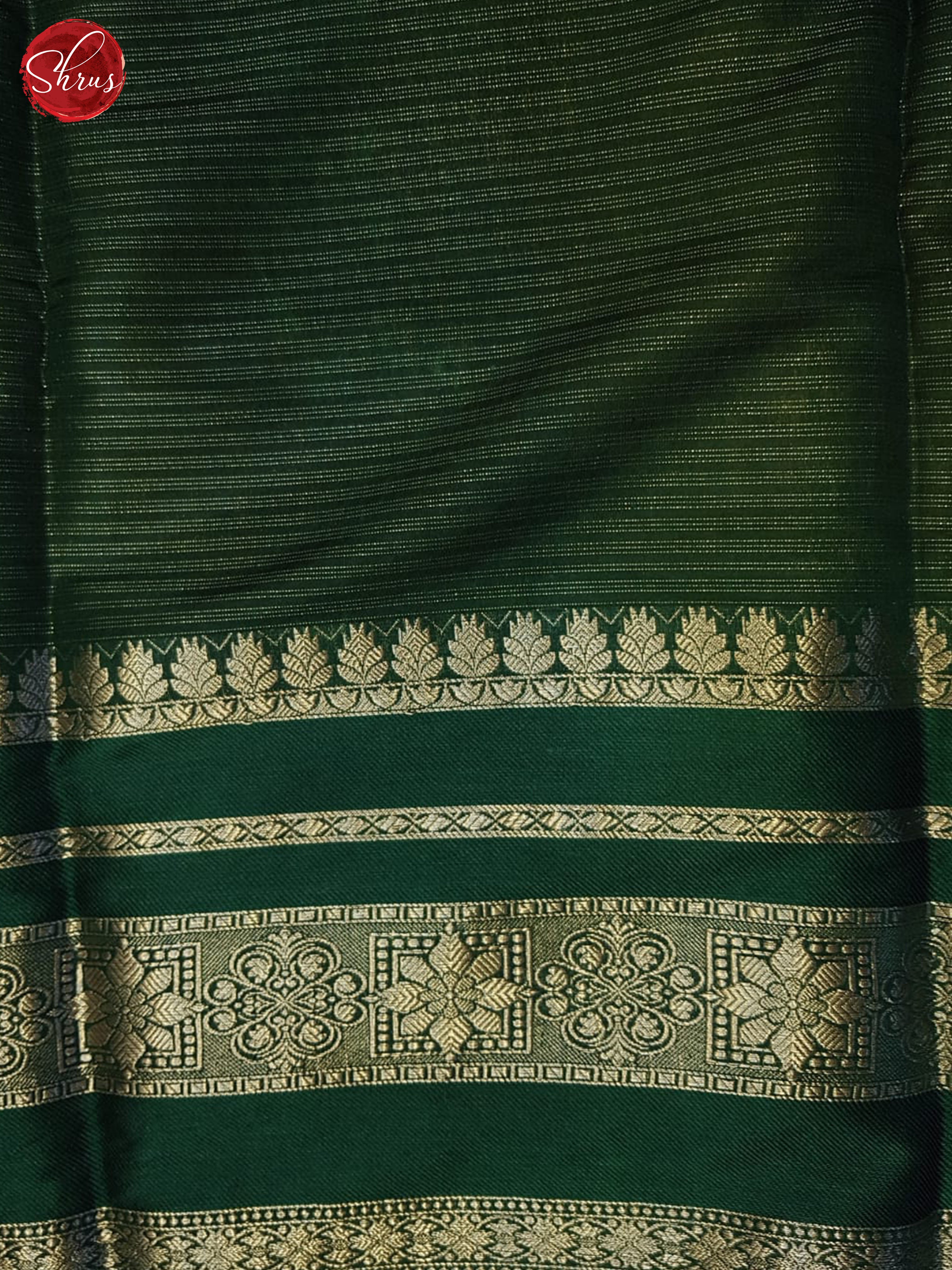 Yellow & Green - Semi Dupion Saree - Shop on ShrusEternity.com