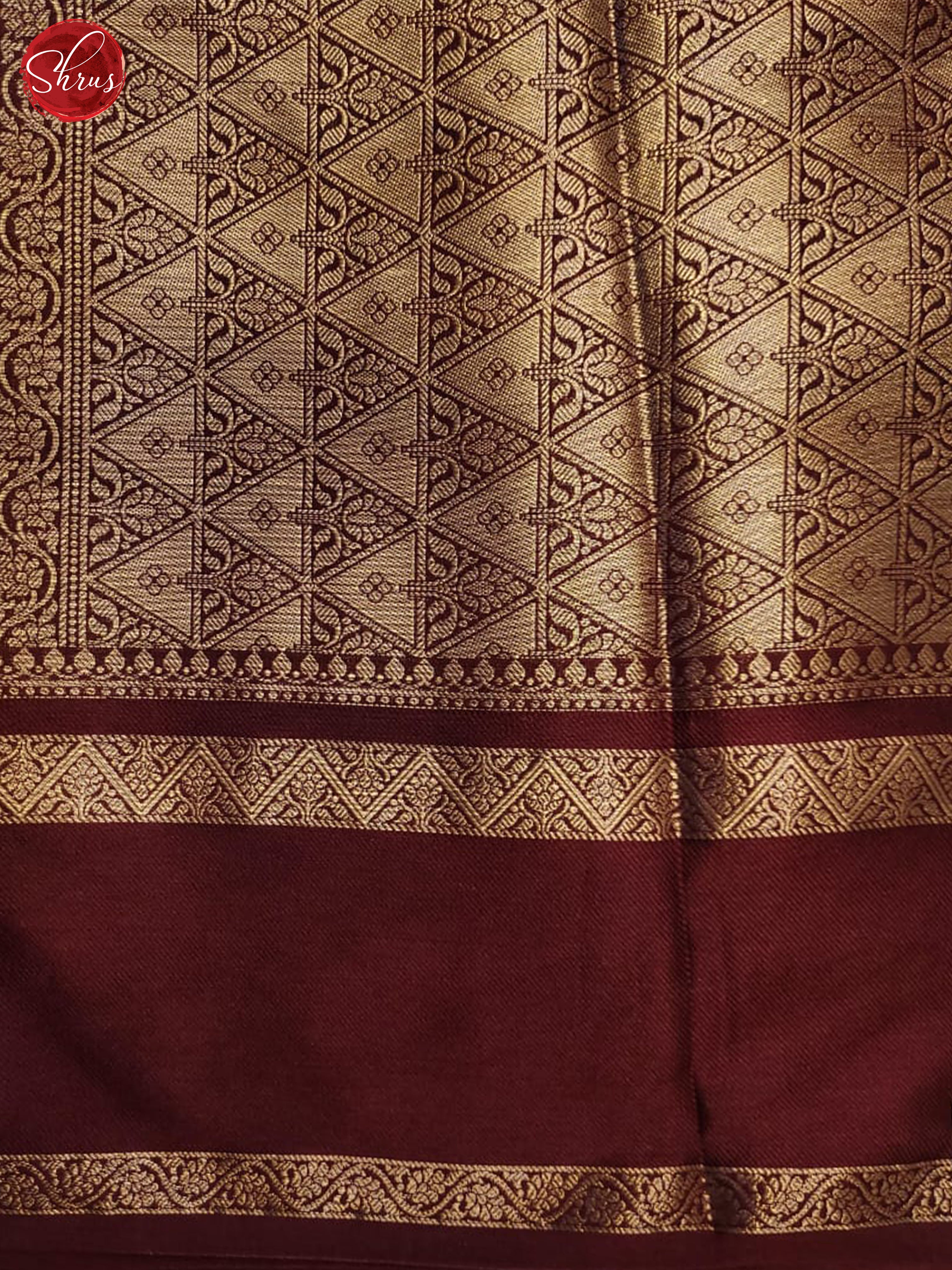 Green & Brown - Semi Dupion Saree - Shop on ShrusEternity.com